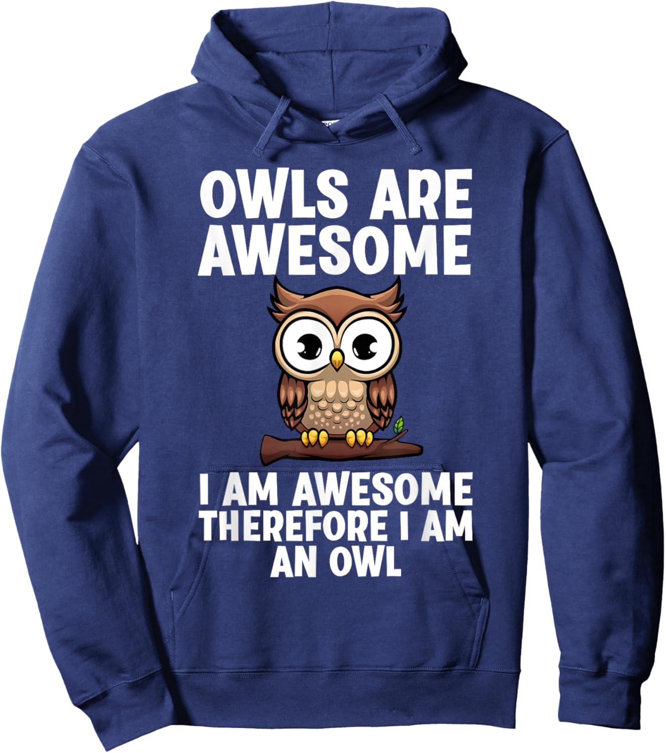 Funny Owl Design Women Night Owl Animal Owl Lover Hoodie - Hoodie | Navy