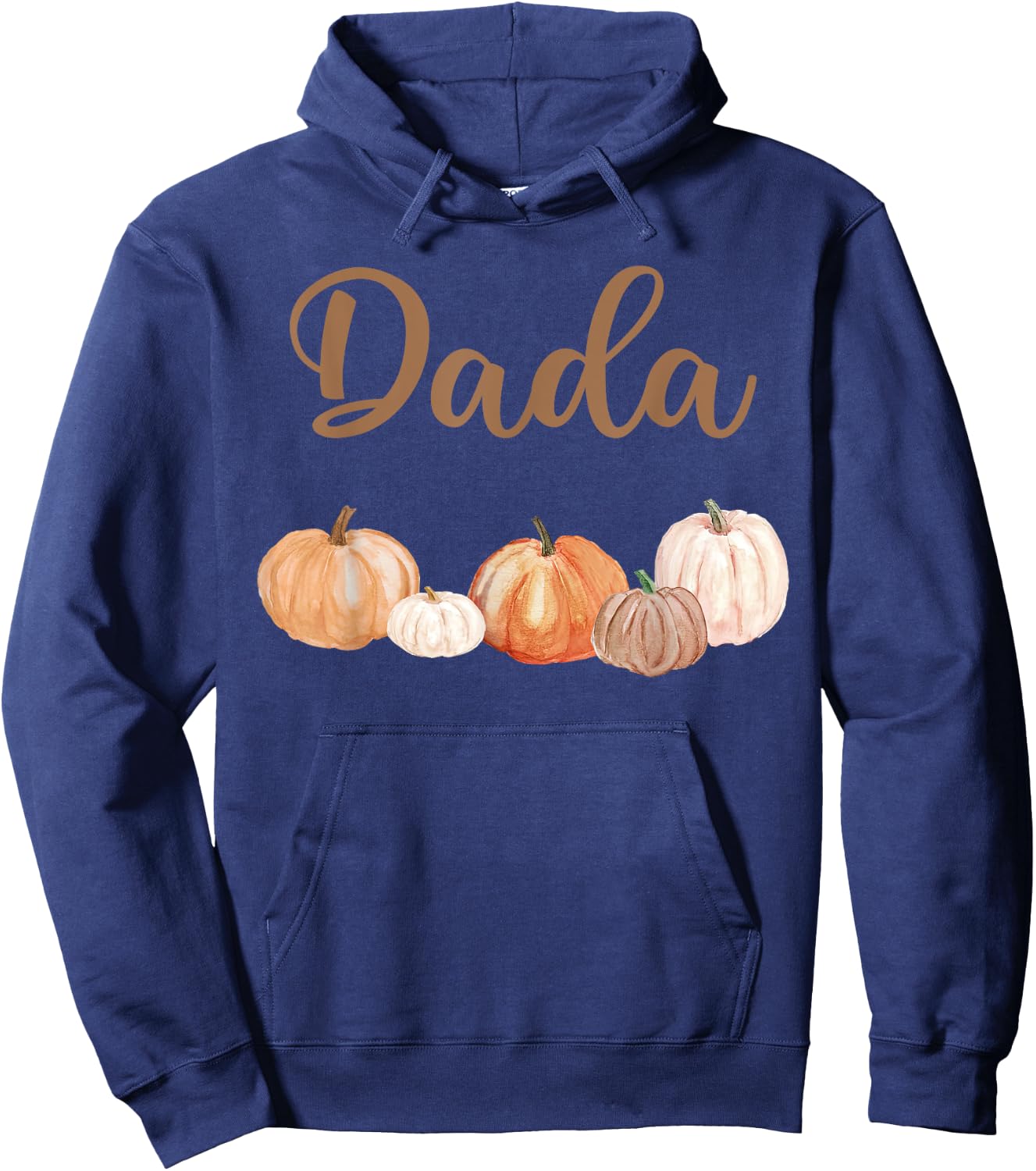 Dada of Little Pumpkin First Birthday Autumn Pumpkin Hoodie - Hoodie | Navy