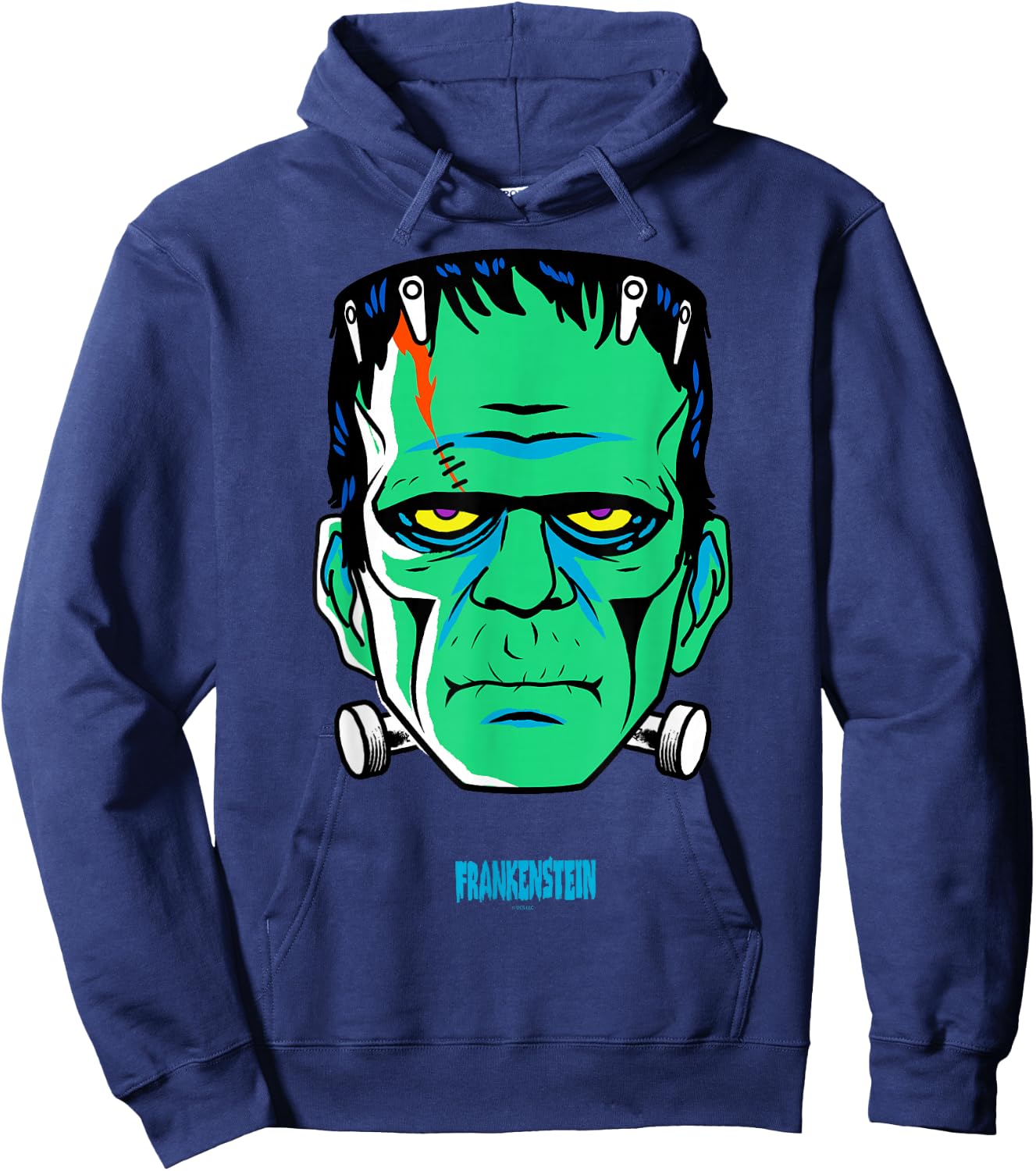 Universal Monsters Frankenstein retro big face Hoodie - Hoodie | Navy