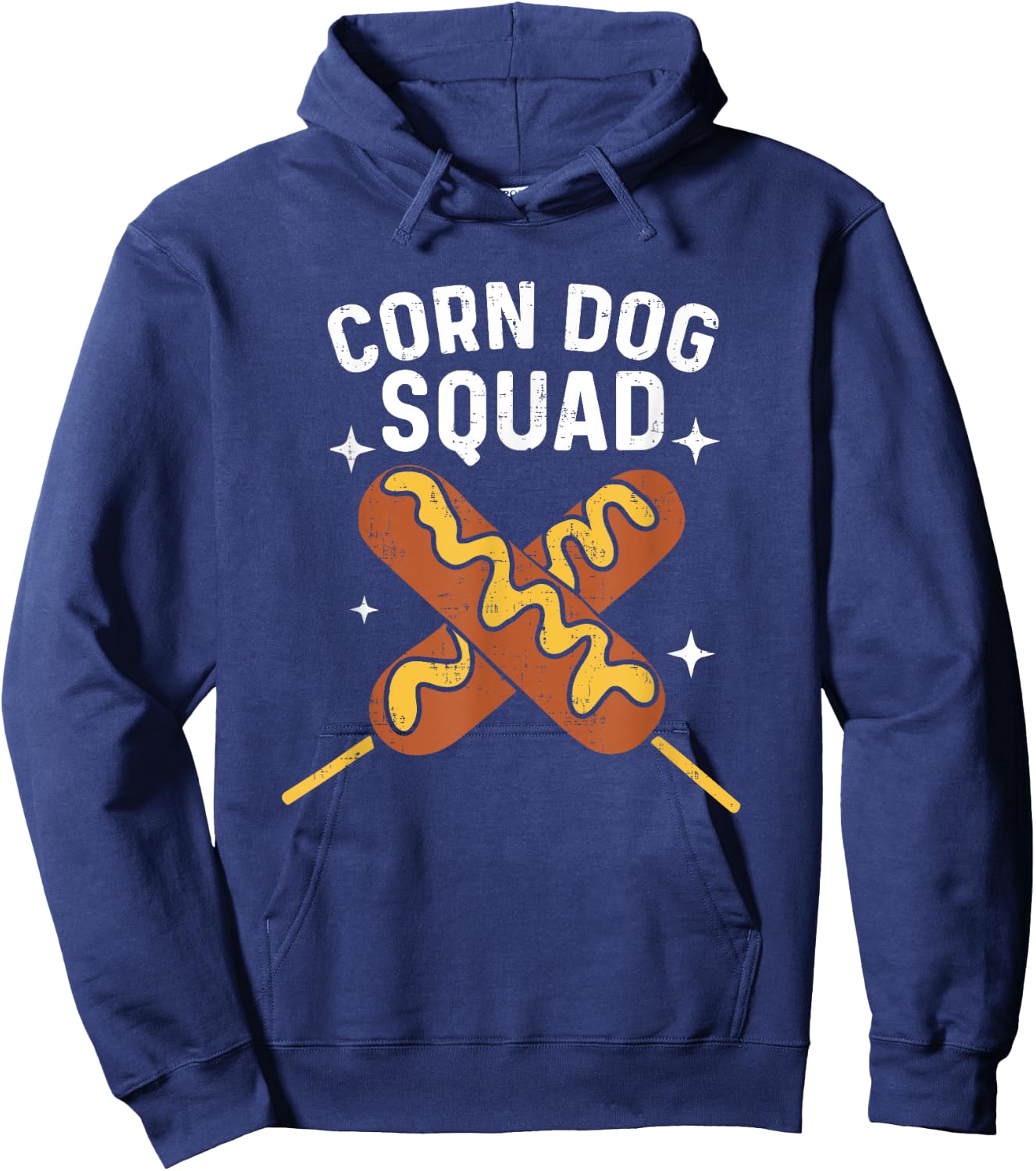 Cute Corn Dog Squad Stick Dogs Corndog Men Women Hoodie - Hoodie | Navy