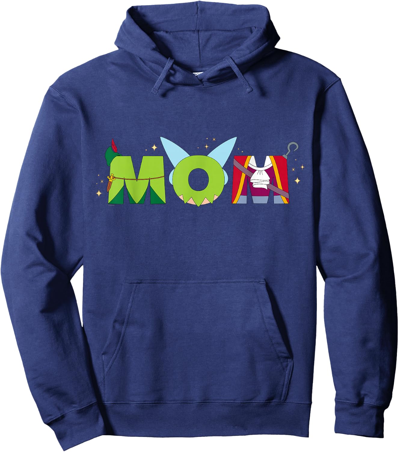 Disney Peter Pan Tinker Bell Mother's Day Birthday Best Mom Hoodie - Hoodie | Navy