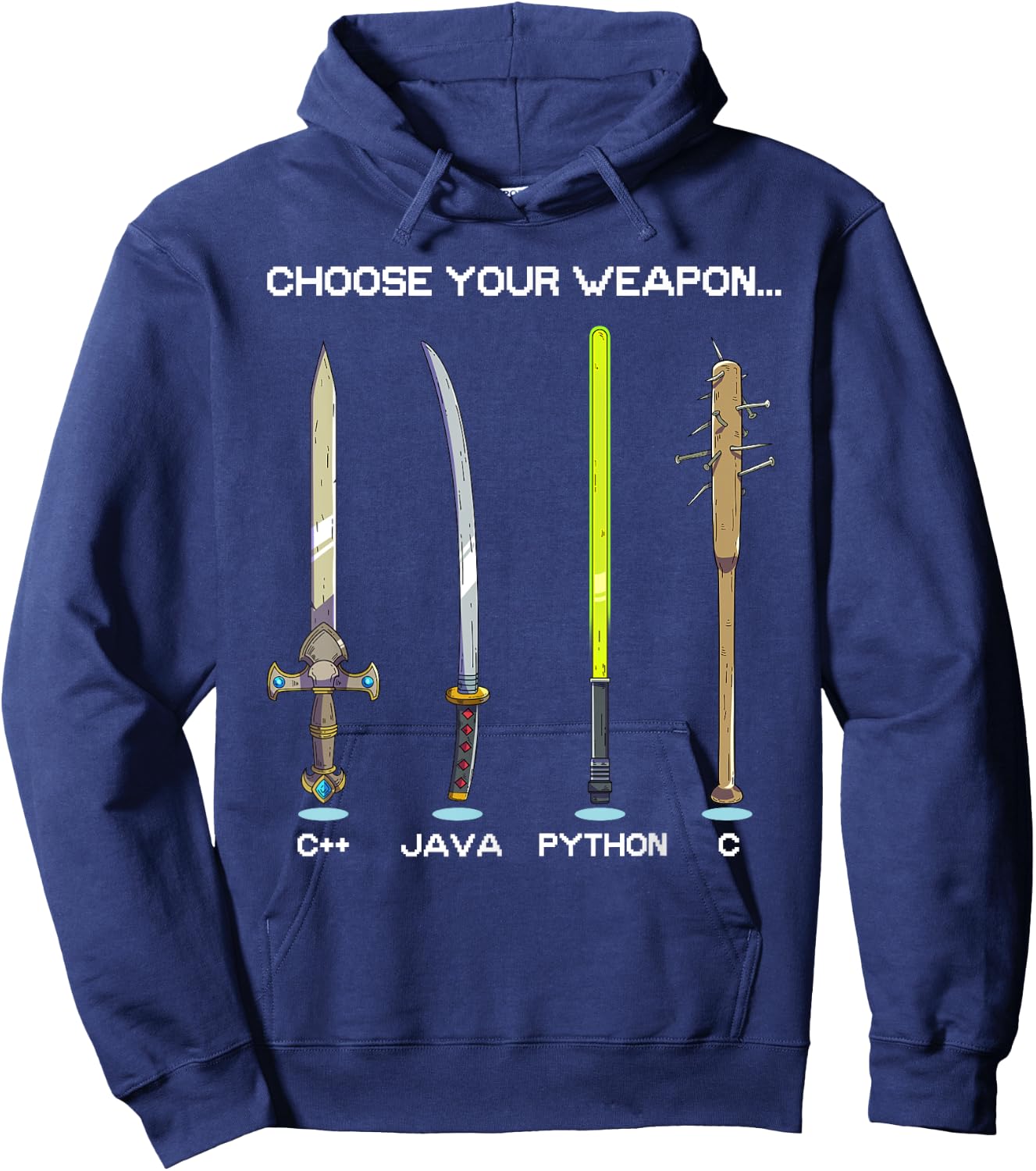 Computer Scientist Weapons Computer Programming Hoodie - Hoodie | Navy