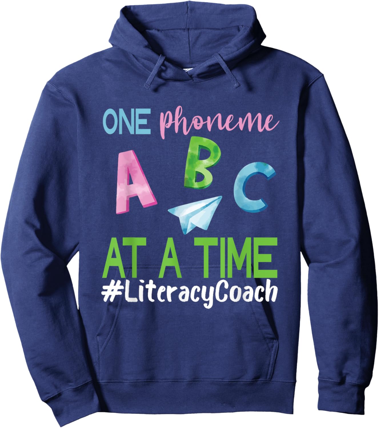 Literacy Coach Phoneme ABC Appreciation Back To School Hoodie - Hoodie | Navy