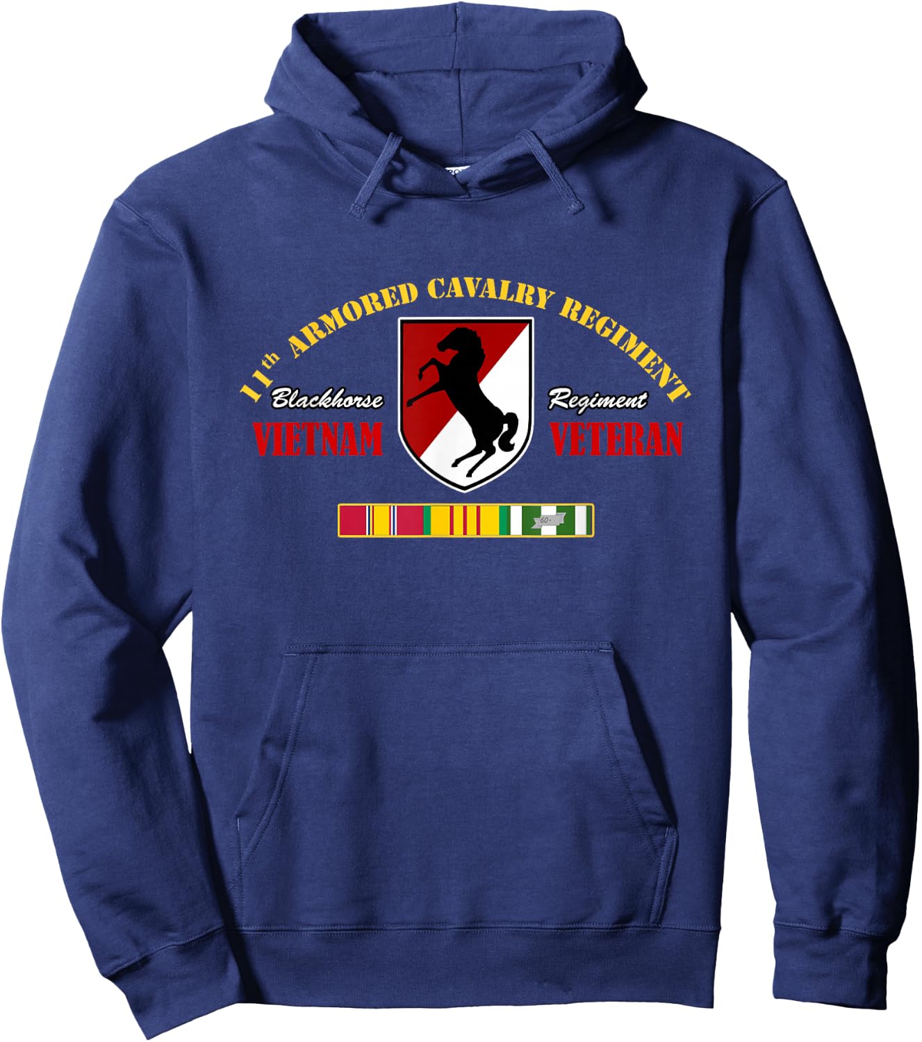 11th Armored Cavalry Regiment Vietnam Veteran Military Papa Hoodie - Hoodie | Navy