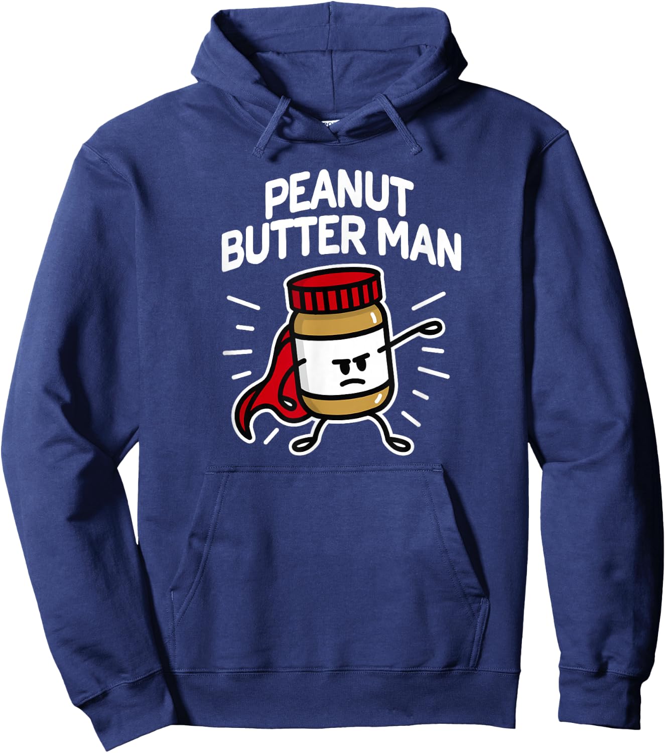 Peanut Butter Man Peanut Butter Peanut Cream Superhero Hoodie - Hoodie | Navy