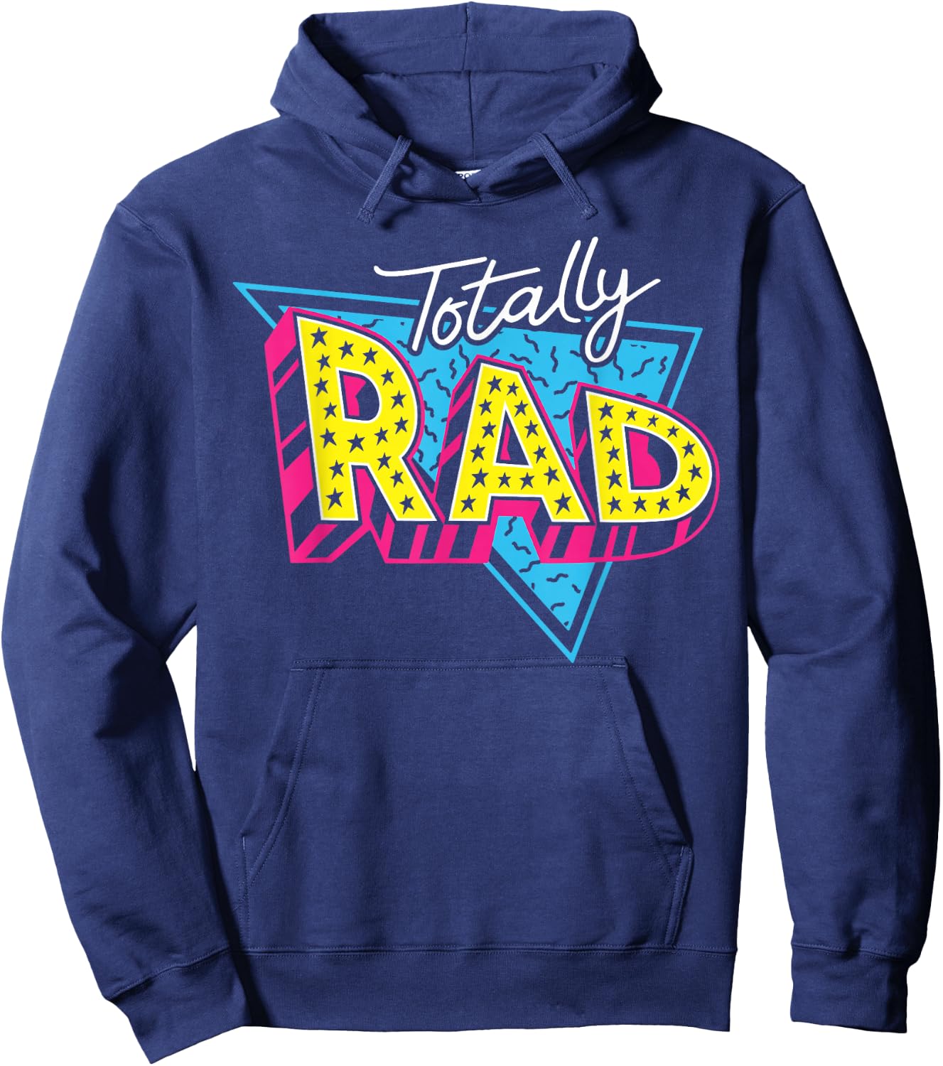 Totally Rad 80s 1980s Retro Vintage Eighties Costume Party Hoodie - Hoodie | Navy