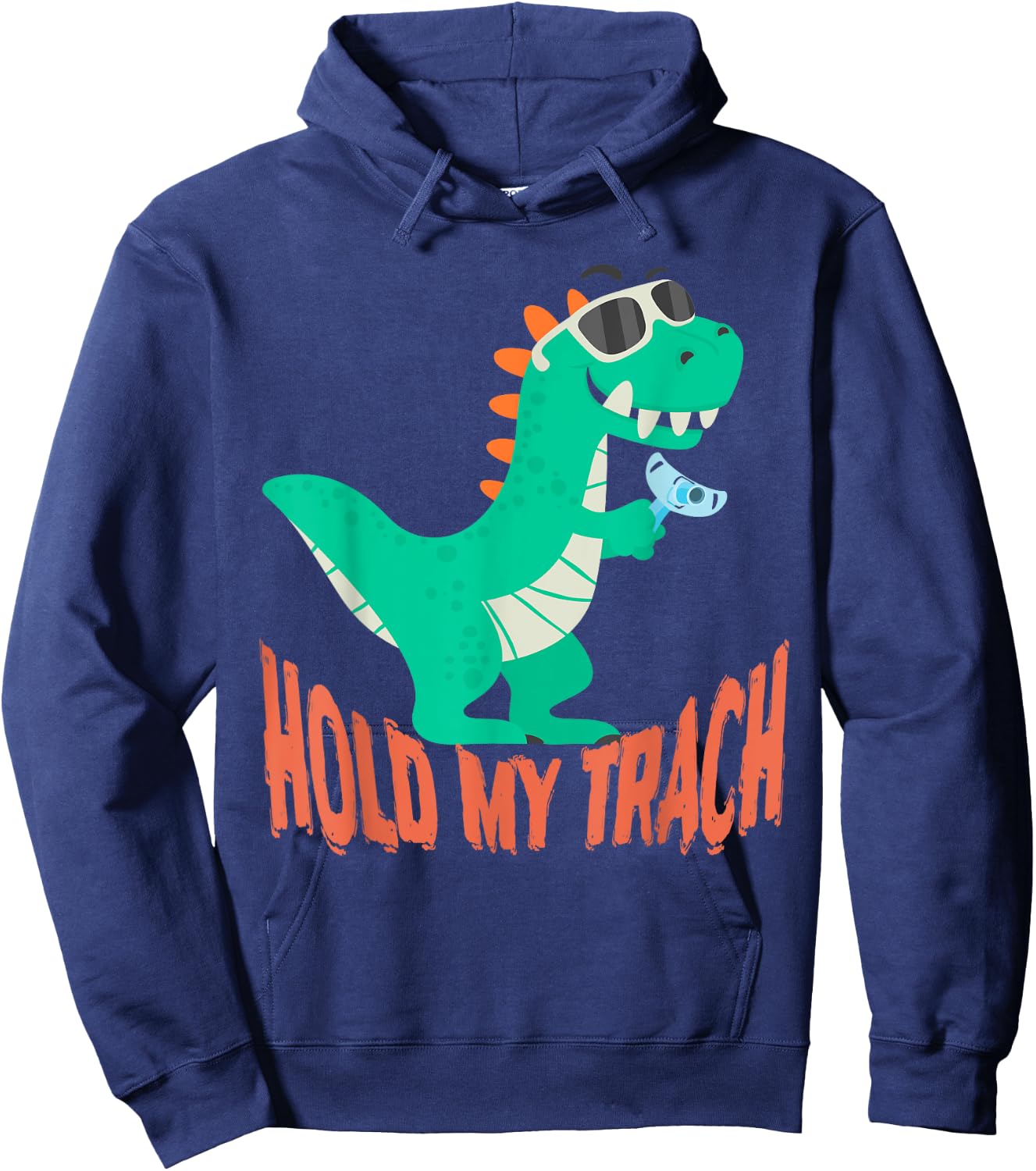 Hold my Trach, Decannulation Celebration, Tracheostomy Aware Hoodie - Hoodie | Navy