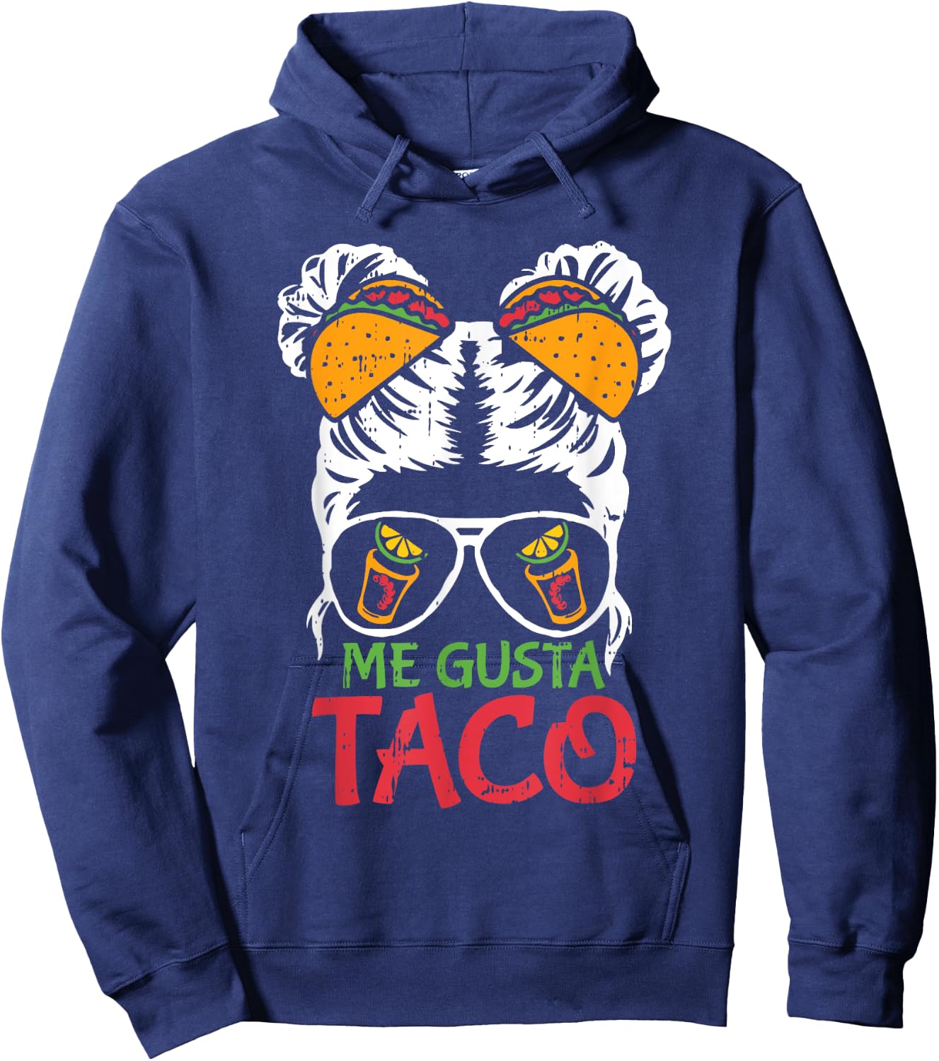 Me Gusta Taco Cinco De Mayo Funny Mexican Fiesta Women Hoodie - Hoodie | Navy