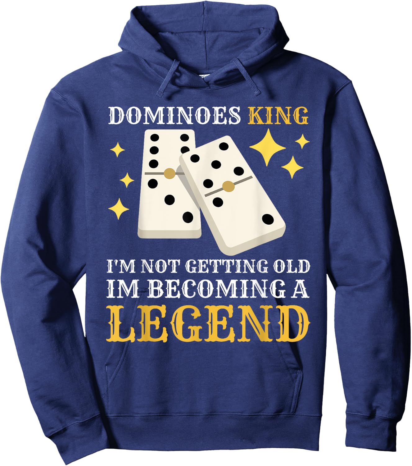 Dominoes King Domino Player Dominoes Lover Hoodie - Hoodie | Navy