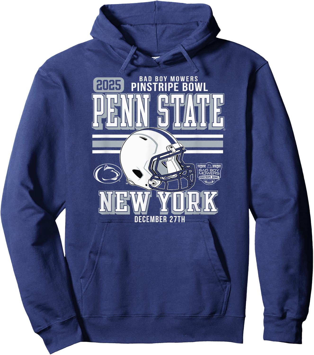 Penn State Nittany Lions Pinstripe Bowl 2025 Football Navy Hoodie - Hoodie | Navy