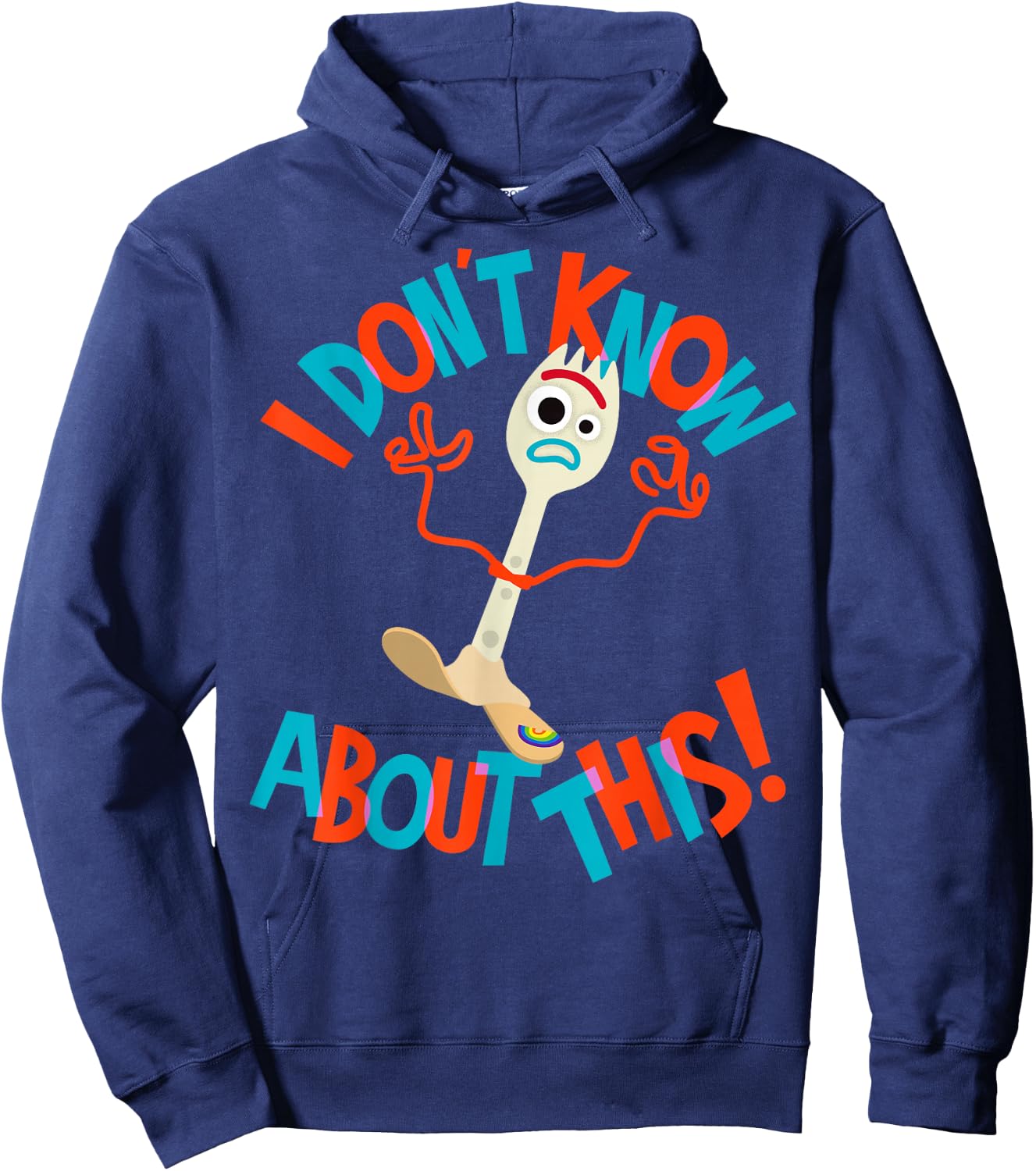 Disney Pixar Toy Story Forky I Don't Know About This Hoodie - Hoodie | Navy