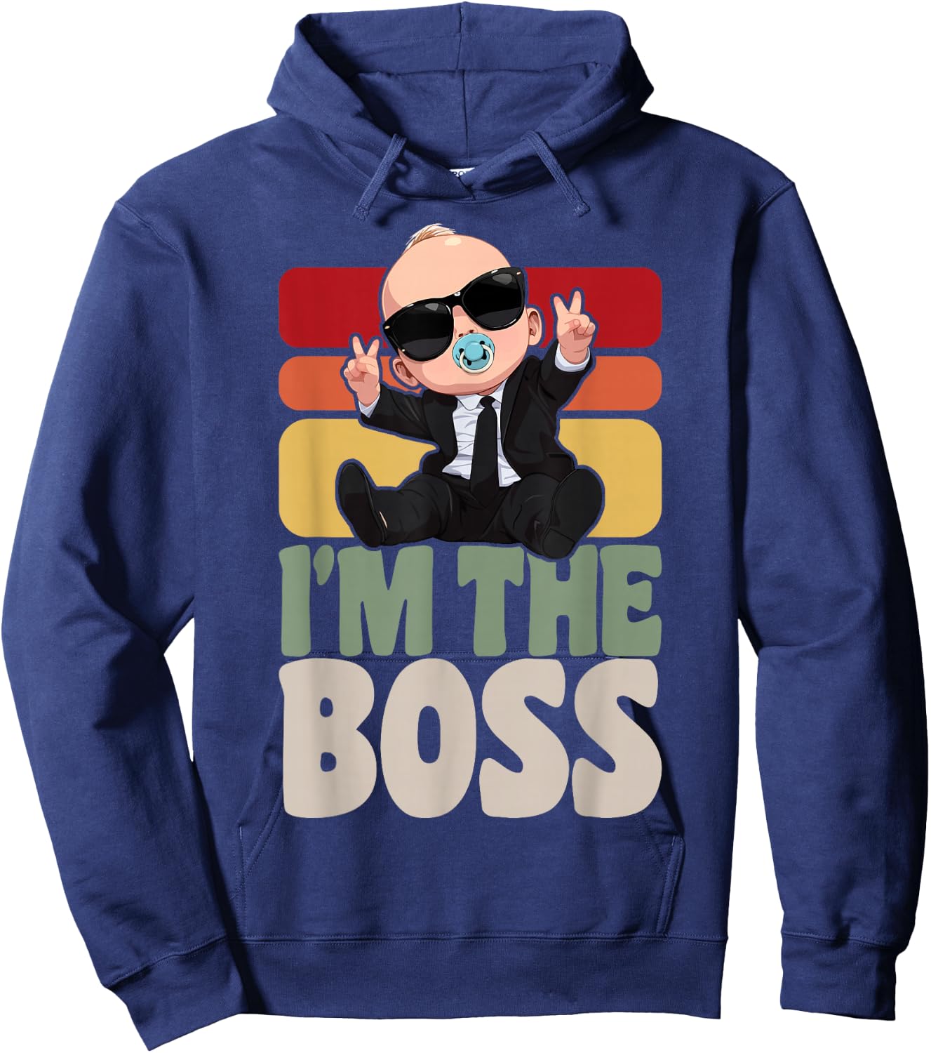 Baby Boss I'm The Boss Like A Boss Kids Hoodie - Hoodie | Navy
