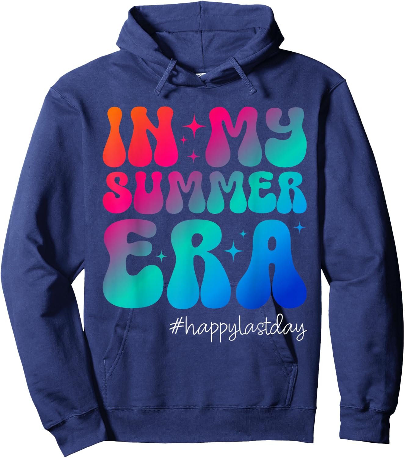 Happy Last Day of School In My Summer Era Teacher Kids Hoodie - Hoodie | Navy