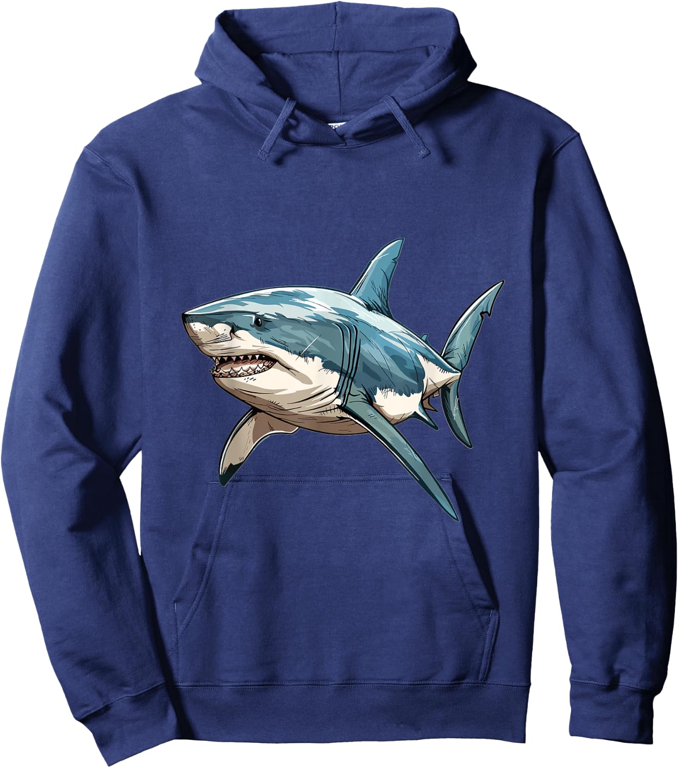 Shark Shark Lover Graphic Hoodie - Hoodie | Navy