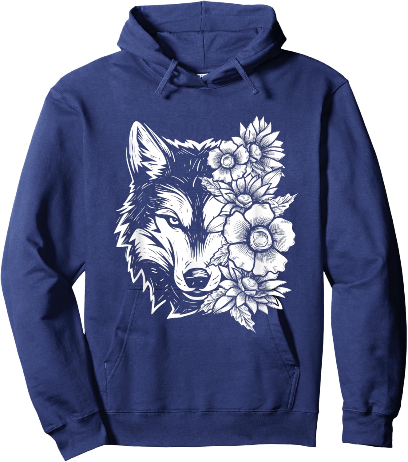 Wolf Lover Wildlife Lover Nature Enthusiast Outdoors Hoodie - Hoodie | Navy