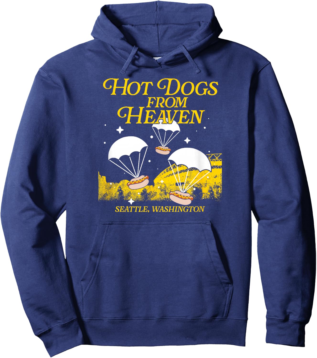 Hot Dogs from Heaven - Seattle Baseball Hoodie - Hoodie | Navy
