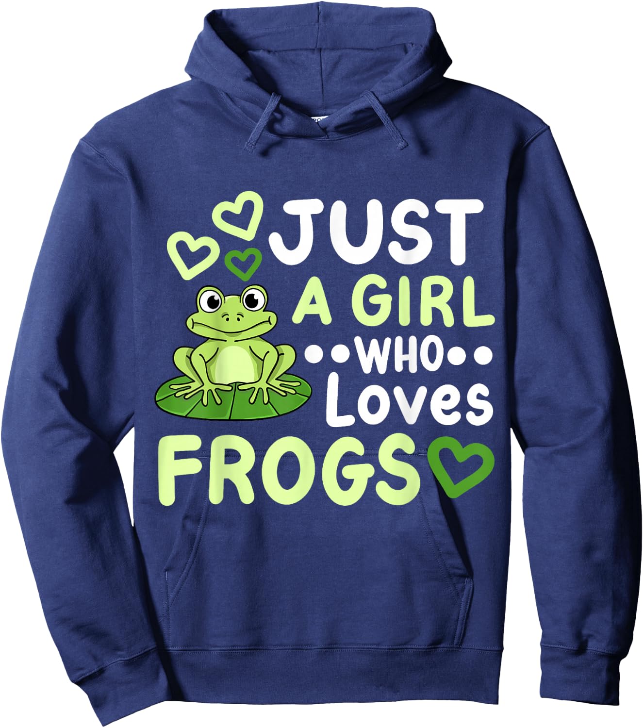 Frog Frogs Frog Owner Frog Lover for Girls Women Hoodie - Hoodie | Navy