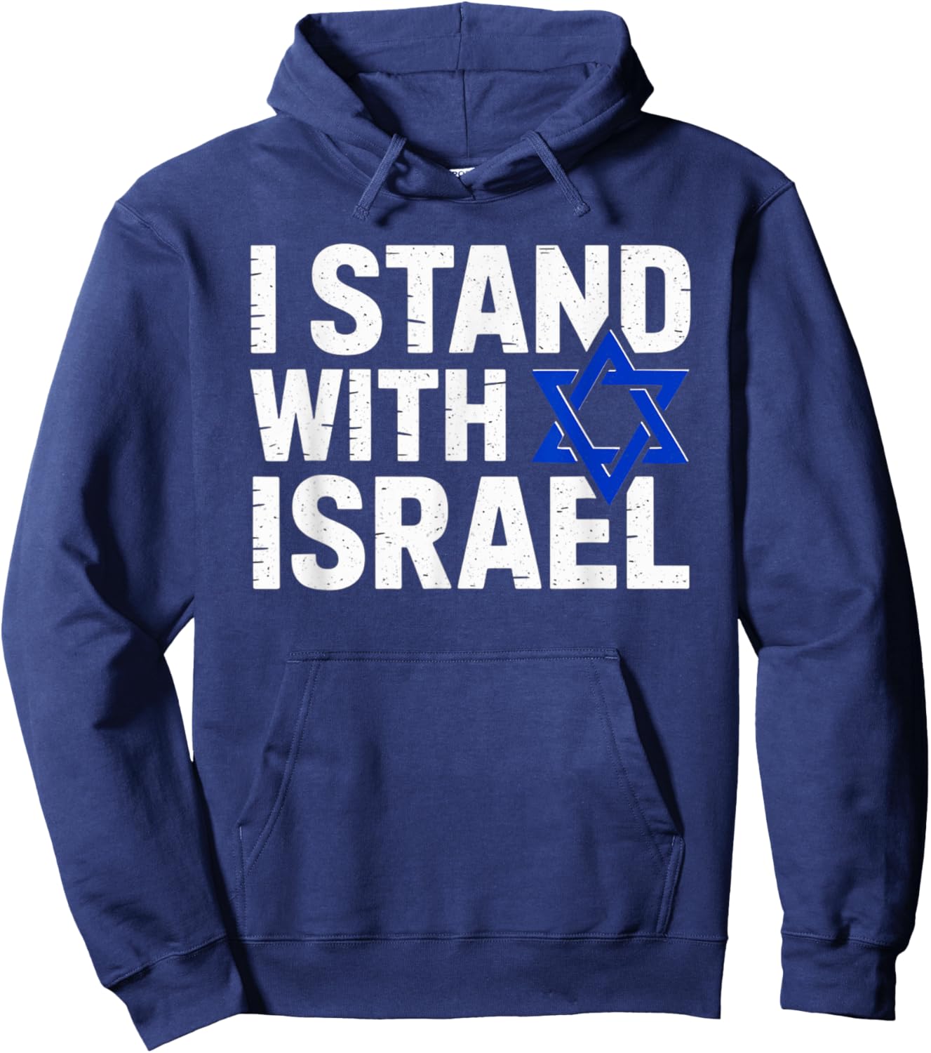 I Stand With Israel Support Shirt Jewish Pride Hoodie - Hoodie | Navy