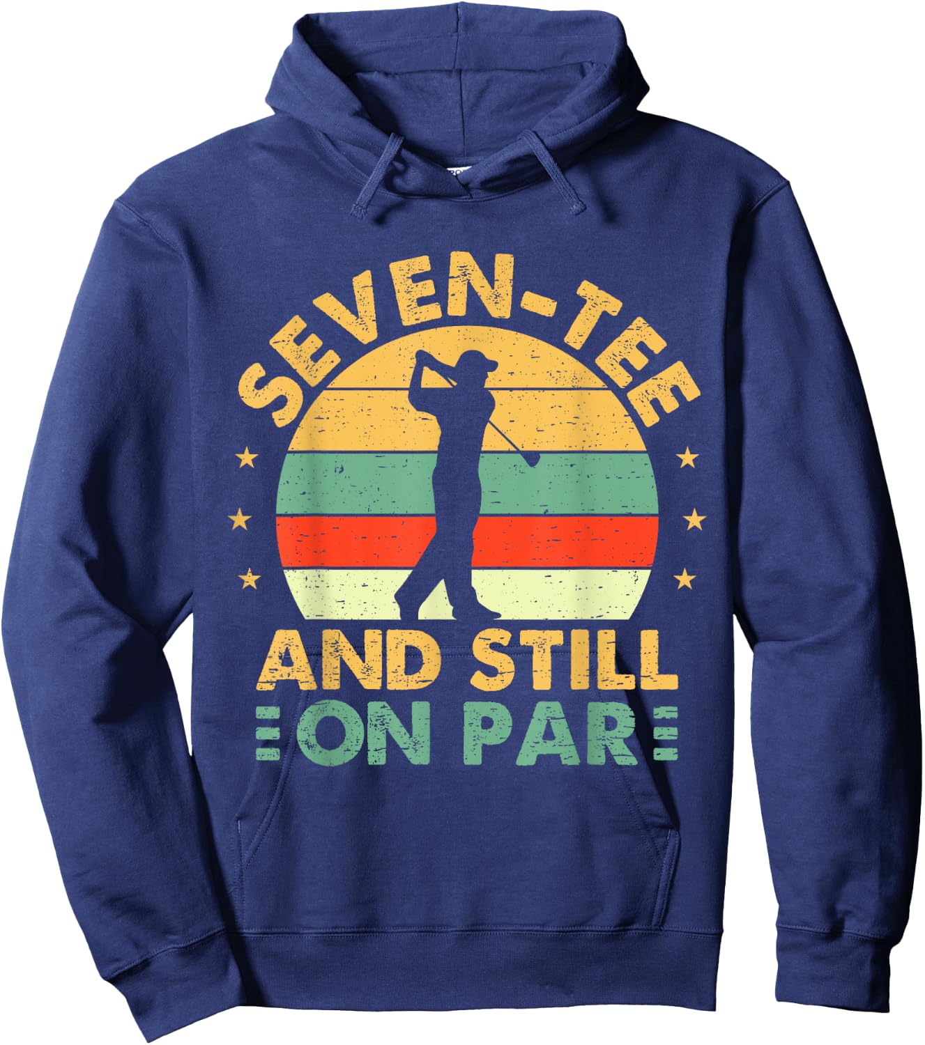 Funny 70th Birthday Golf Men Golfing 70 Year Old Golfer Hoodie - Hoodie | Navy