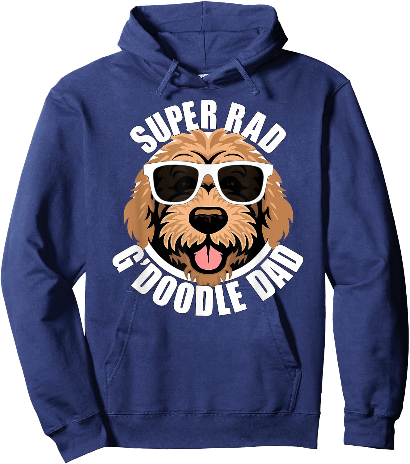 Goldendoodle Dad Funny Father’s Day Doodle Dog Dad Men’s Hoodie - Hoodie | Navy