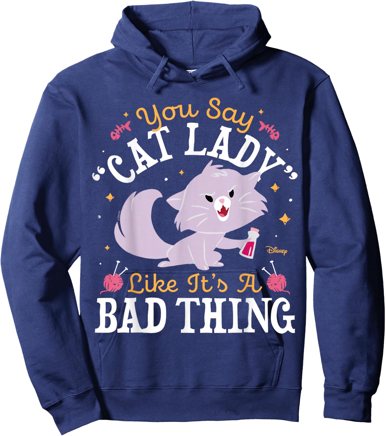 The Emperor's New Groove - Yzma You Say Cat Lady Hoodie - Hoodie | Navy