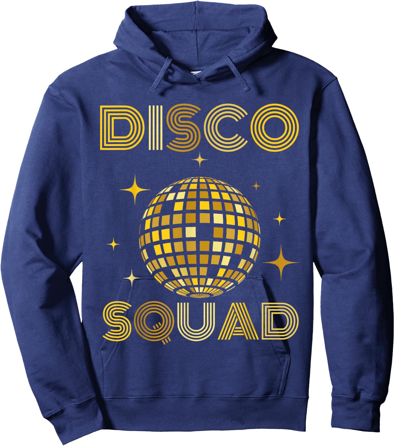 Vintage Disco Squad Reunion Party 70s 80s Mirror Ball Theme Hoodie - Hoodie | Navy