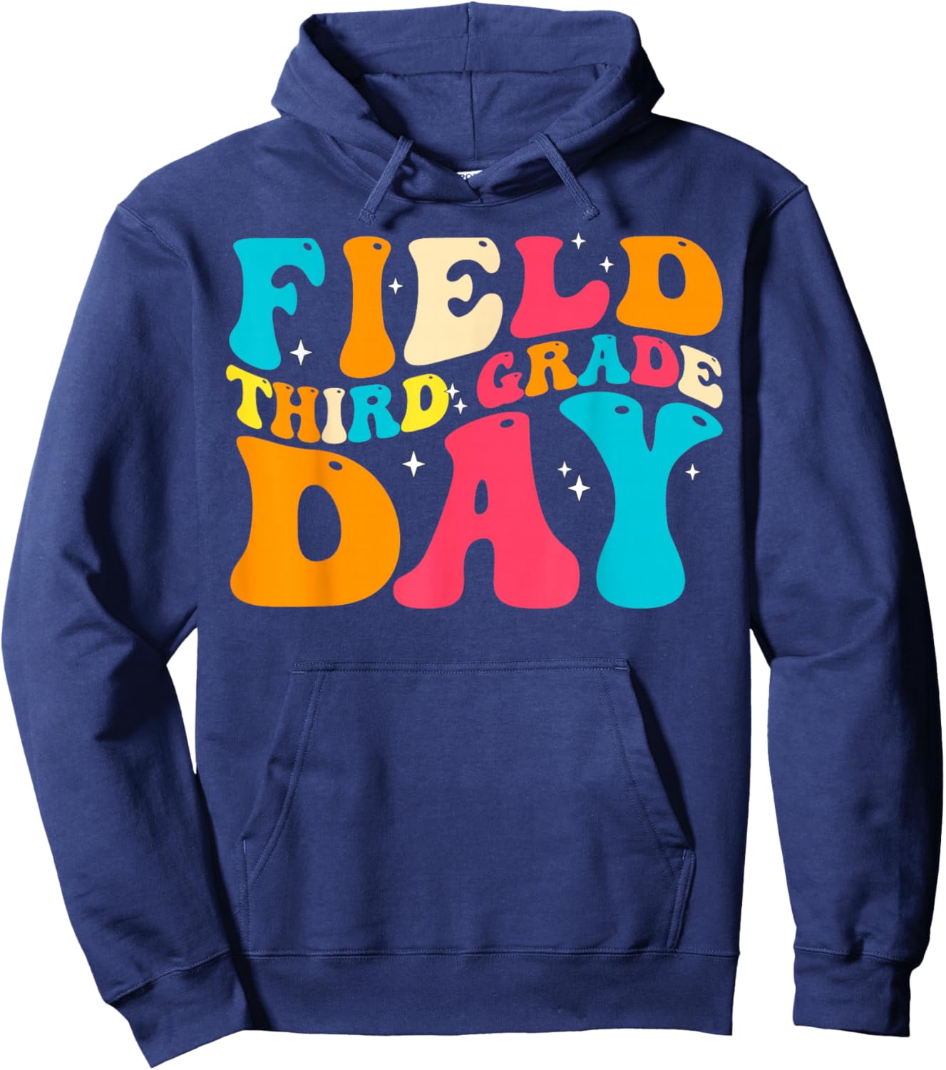3rd Grade Field Day 2025 Third Grade Tie Dye Teacher Student Women Kids Hoodie - Hoodie | Navy