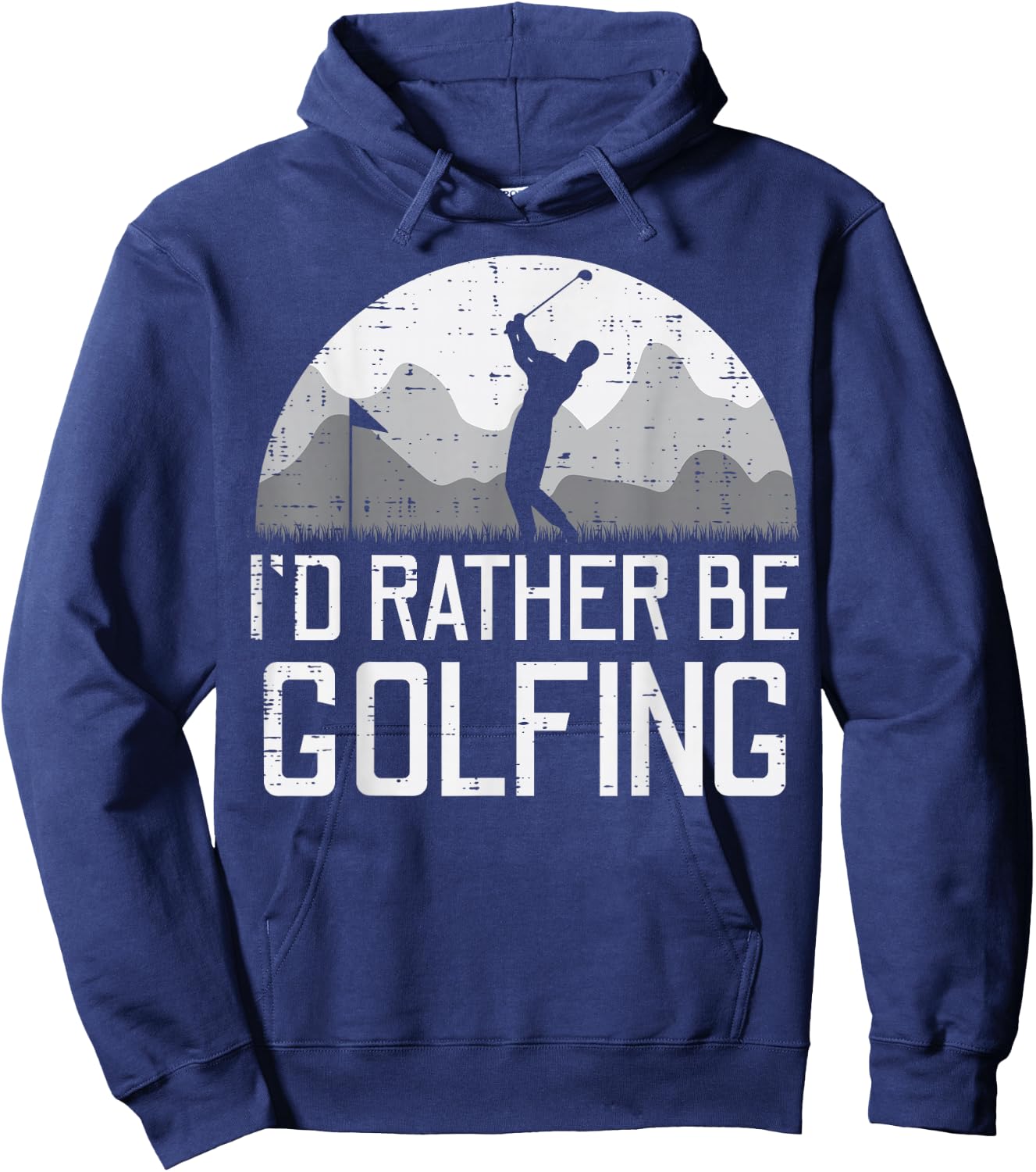 Id Rather Be Golfing Golfer Golf Player Dad Men Women Kids Hoodie - Hoodie | Navy