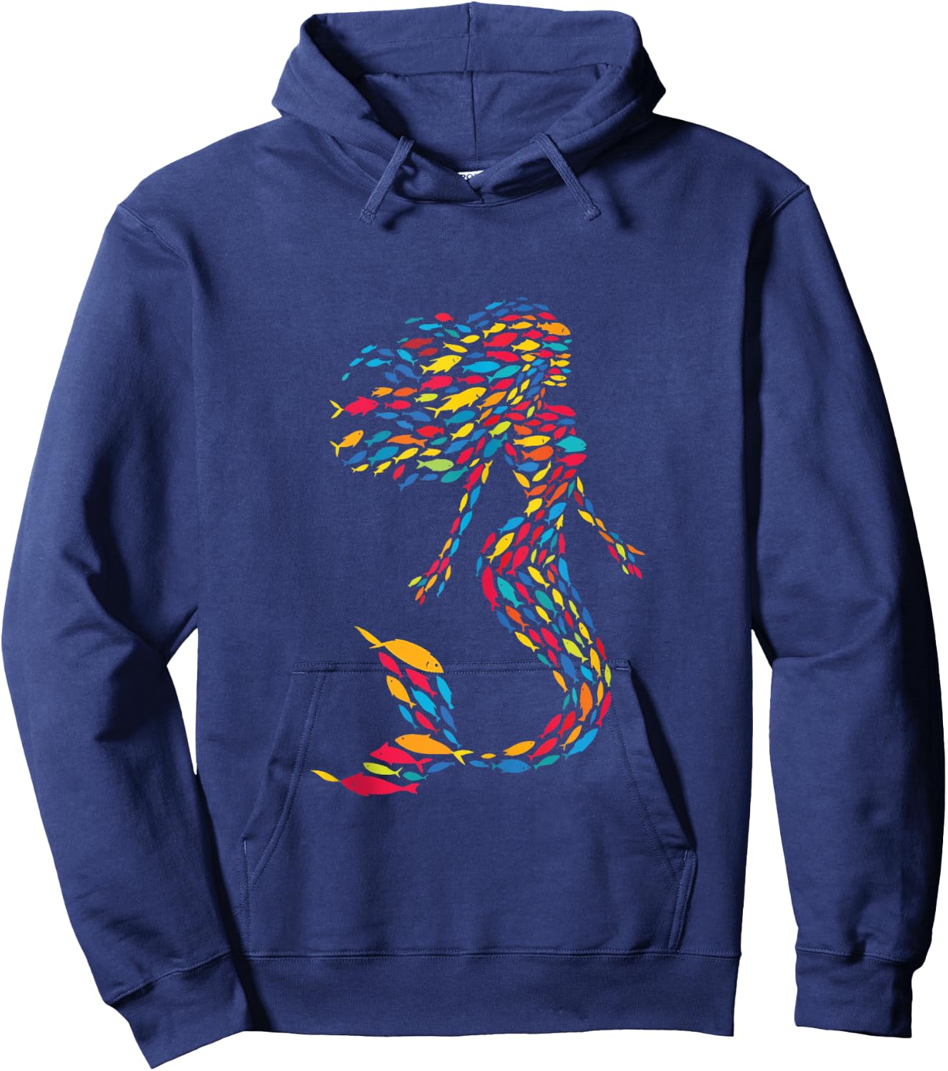 Mermaid Fish Hoodie - Hoodie | Navy