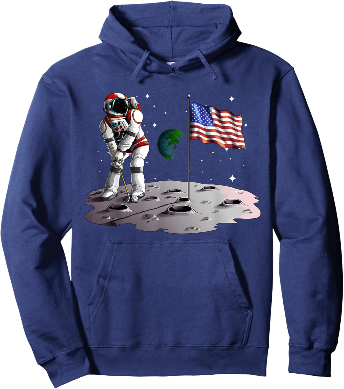 Cool Astronaut Art For Kids Boys Men Space Themed Galaxy Hoodie - Hoodie | Navy