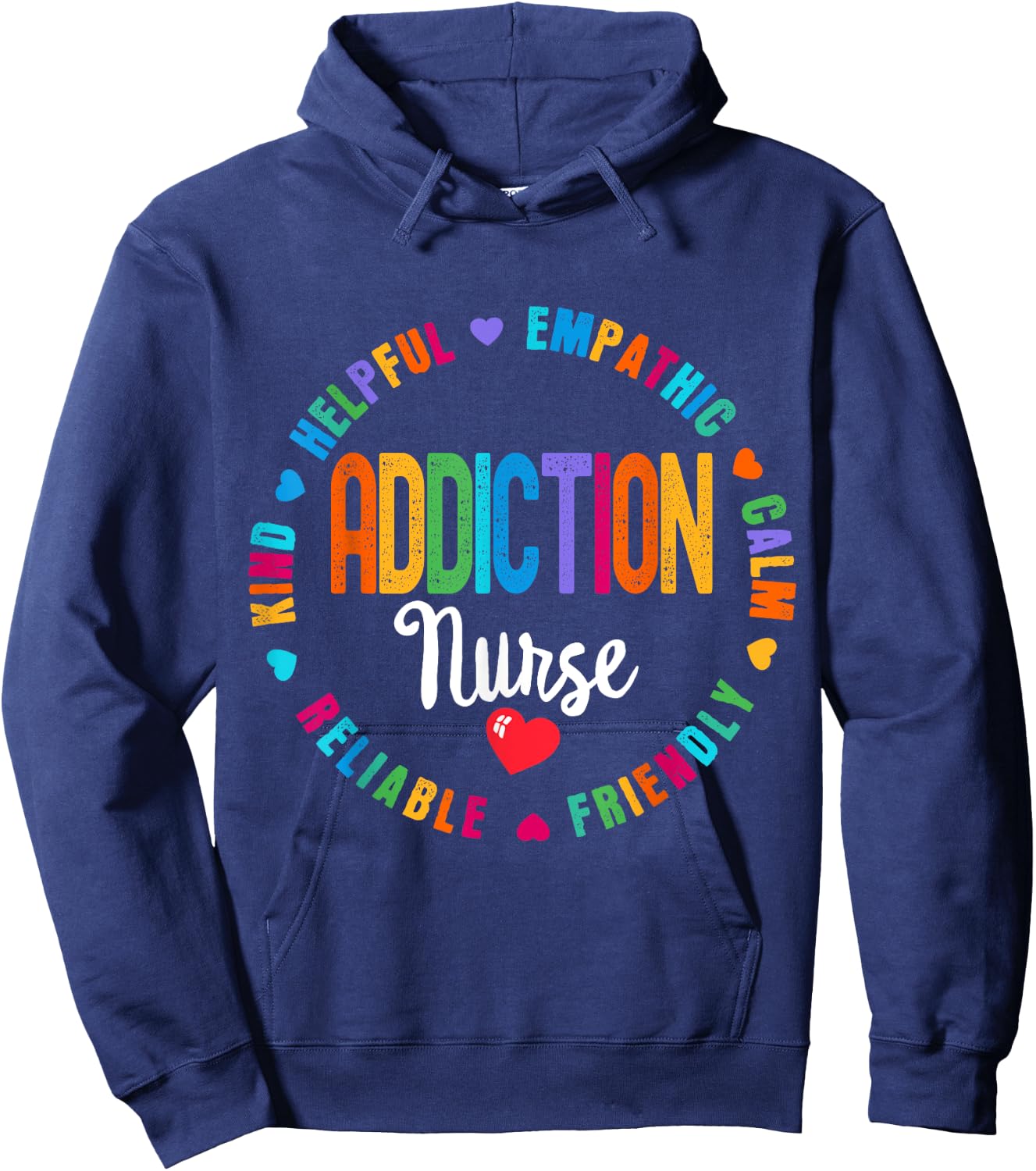 Addiction Nurse Rehab Recovery Nurses Hoodie - Hoodie | Navy