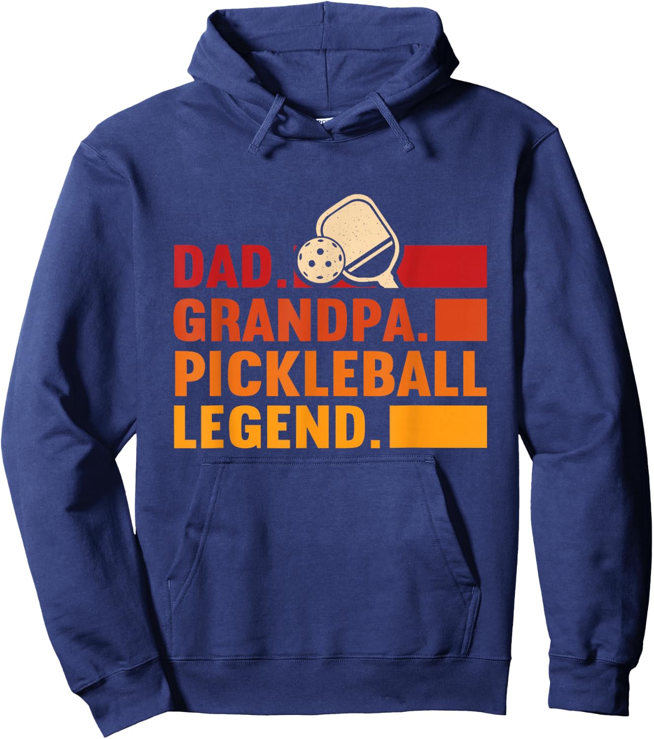 Pickleball Grandpa Dad Grandpa Pickleball Legend Hoodie - Hoodie | Navy