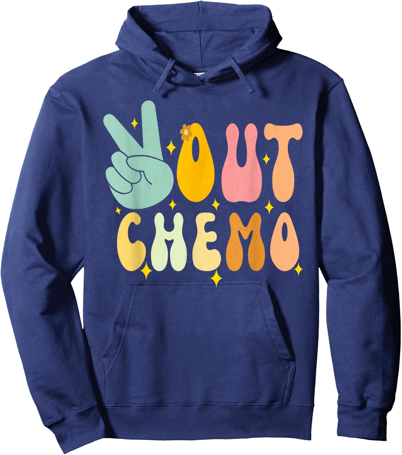 Peace-Out Chemo Last Day Of Chemo End Chemotherapy Cancer Hoodie - Hoodie | Navy