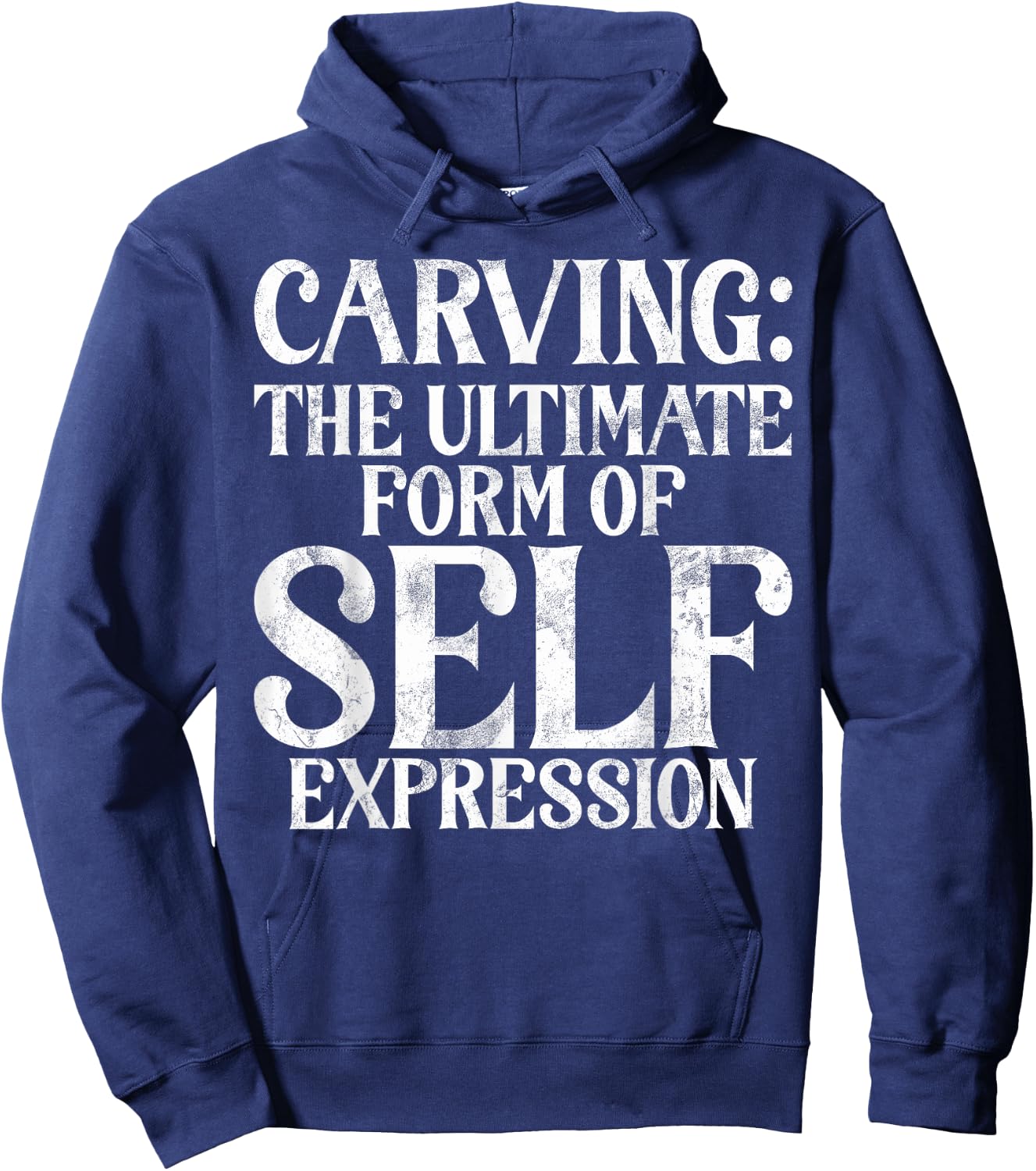 The ultimate Form of Self Expression Carving Hoodie - Hoodie | Navy