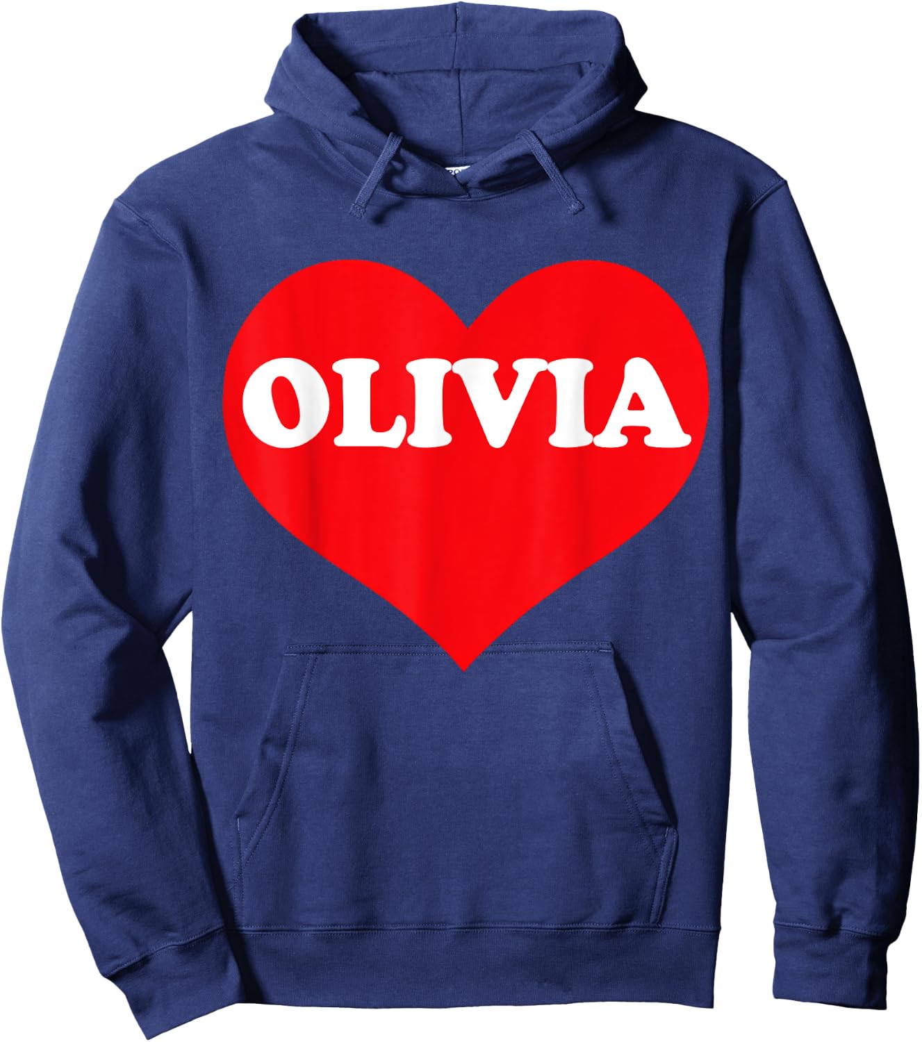 I Heart Olivia, I Love Olivia Custom Hoodie - Hoodie | Navy