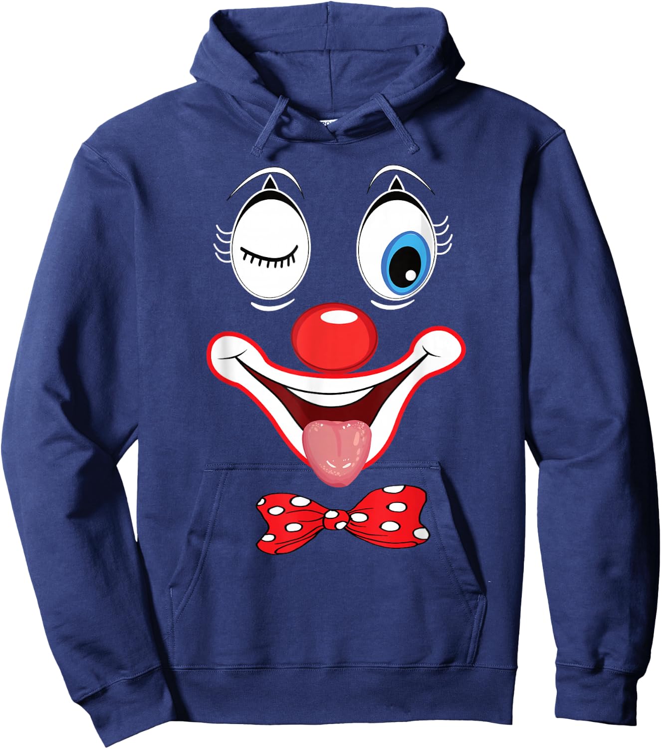 Carnival Clown Face Circus Costume Kids Men Women Carnivals Hoodie - Hoodie | Navy