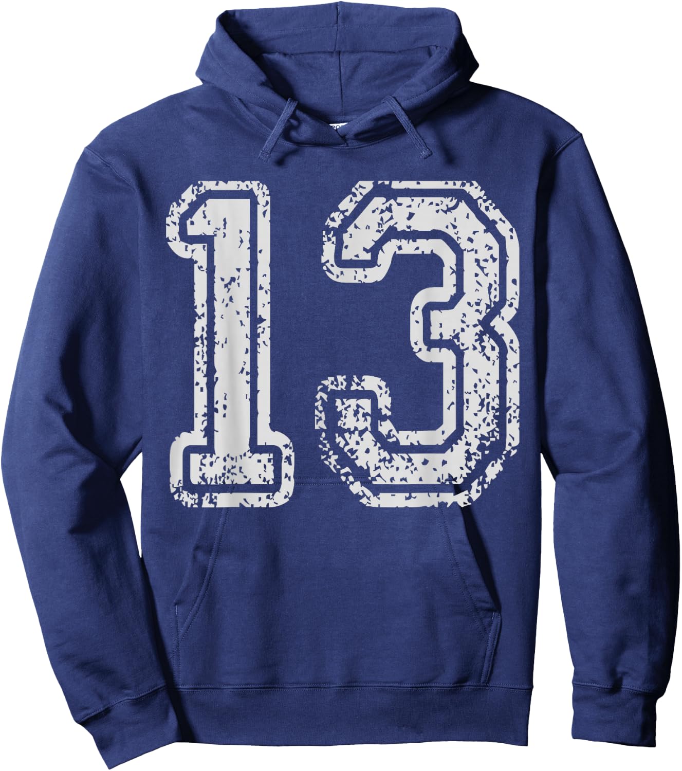 Team Jersey Uniforms Number 13 Thirteen School Sports Bdays Hoodie - Hoodie | Navy