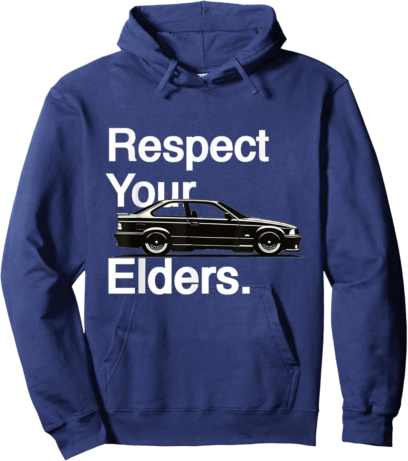 Respect Your Elders Vintage Euro E36 Hoodie - Hoodie | Navy