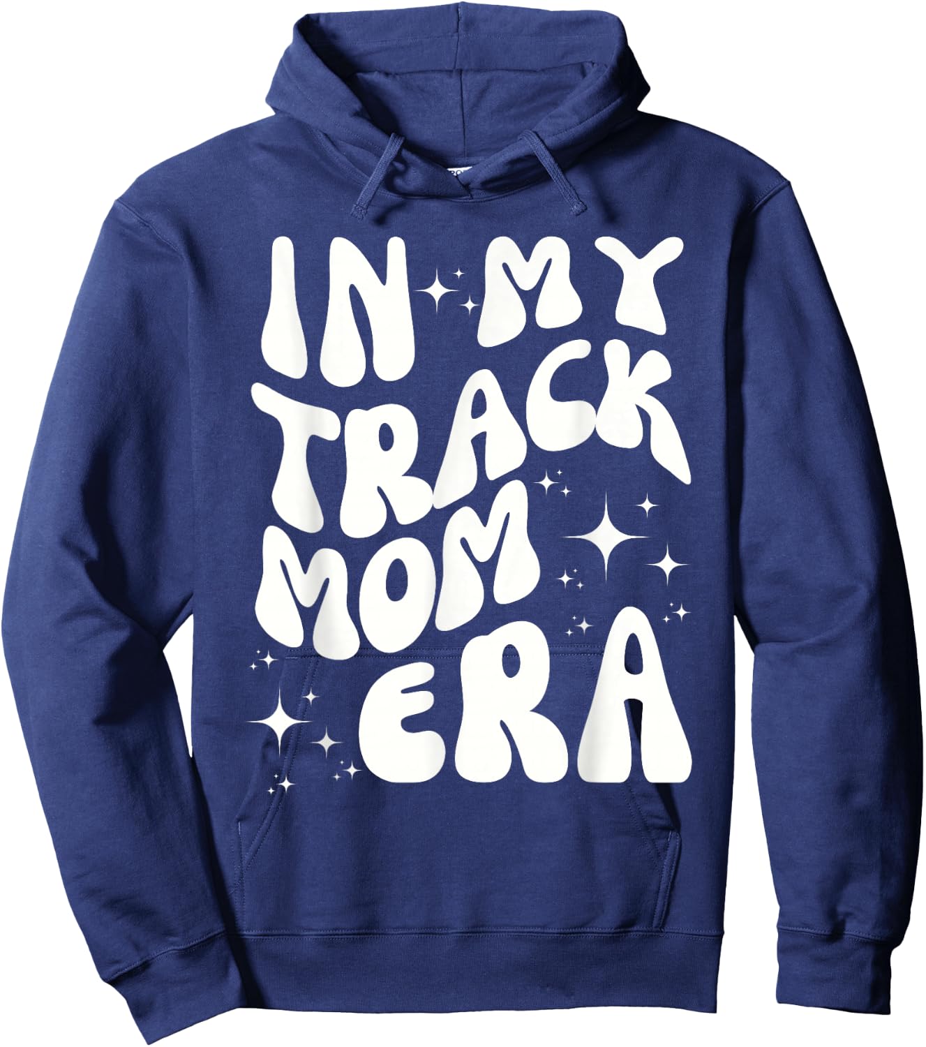 In My Track Mom Era Track and Field Mom Sports Running Hoodie - Hoodie | Navy