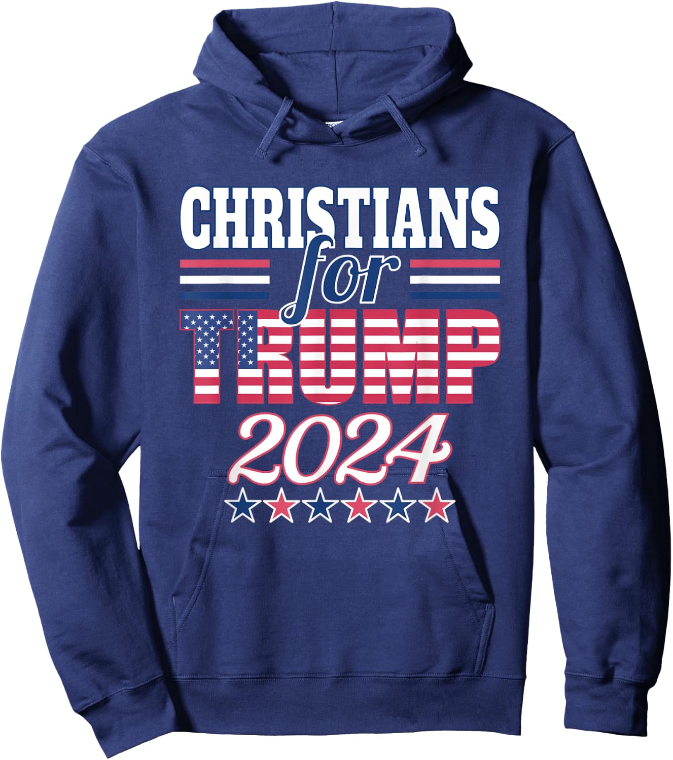 Christians For Trump Pro Trump 2024 Election Trump Supporter Hoodie - Hoodie | Navy