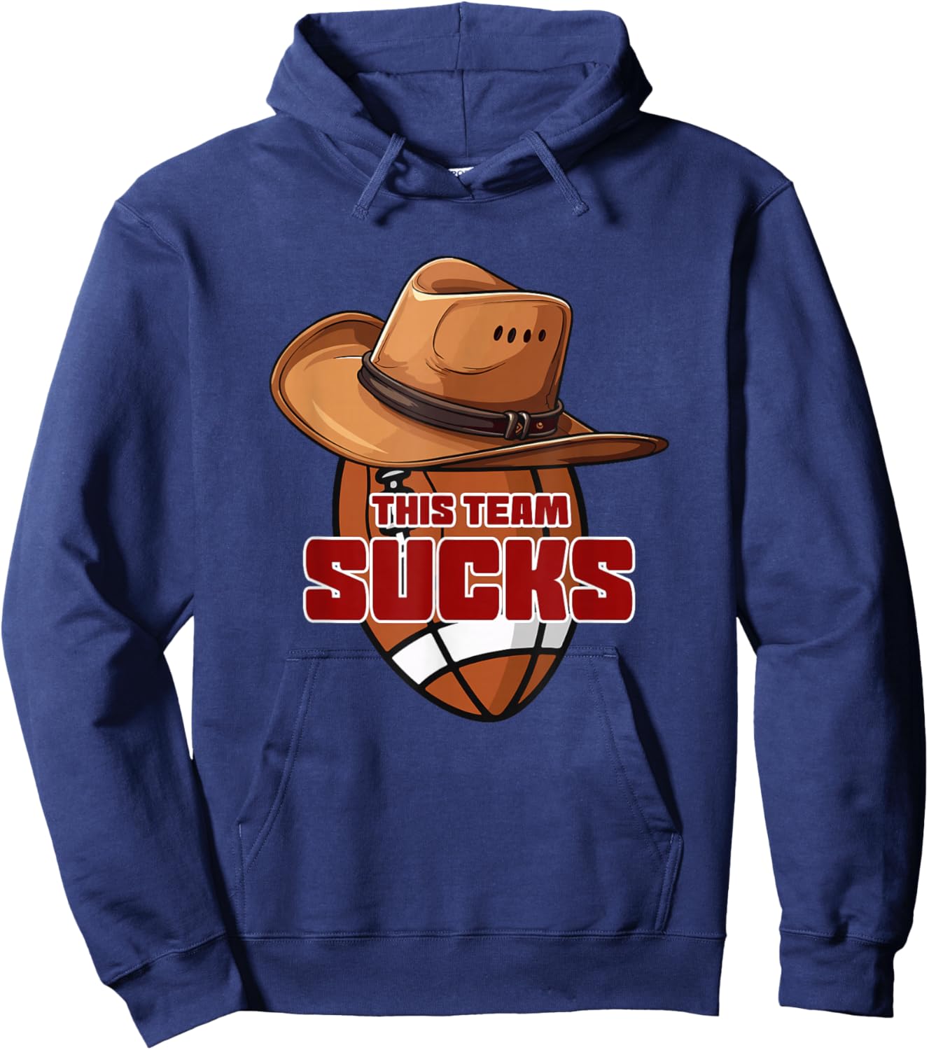I Support Two Teams, Washington, Dallas, Funny Football Hoodie - Hoodie | Navy