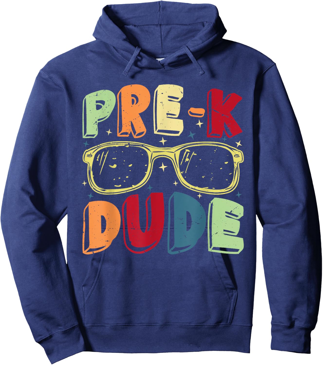 Pre-K Dude First Day of Preschool Back to School Pre-K Kids Hoodie - Hoodie | Navy