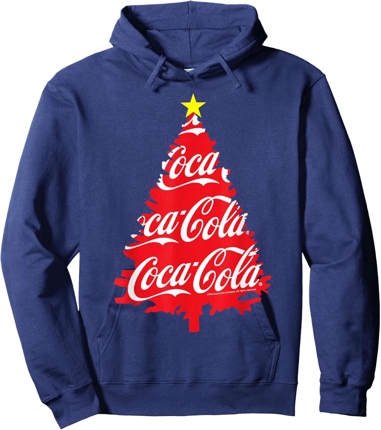 Coca Cola Christmas Tree Hoodie - Hoodie | Navy