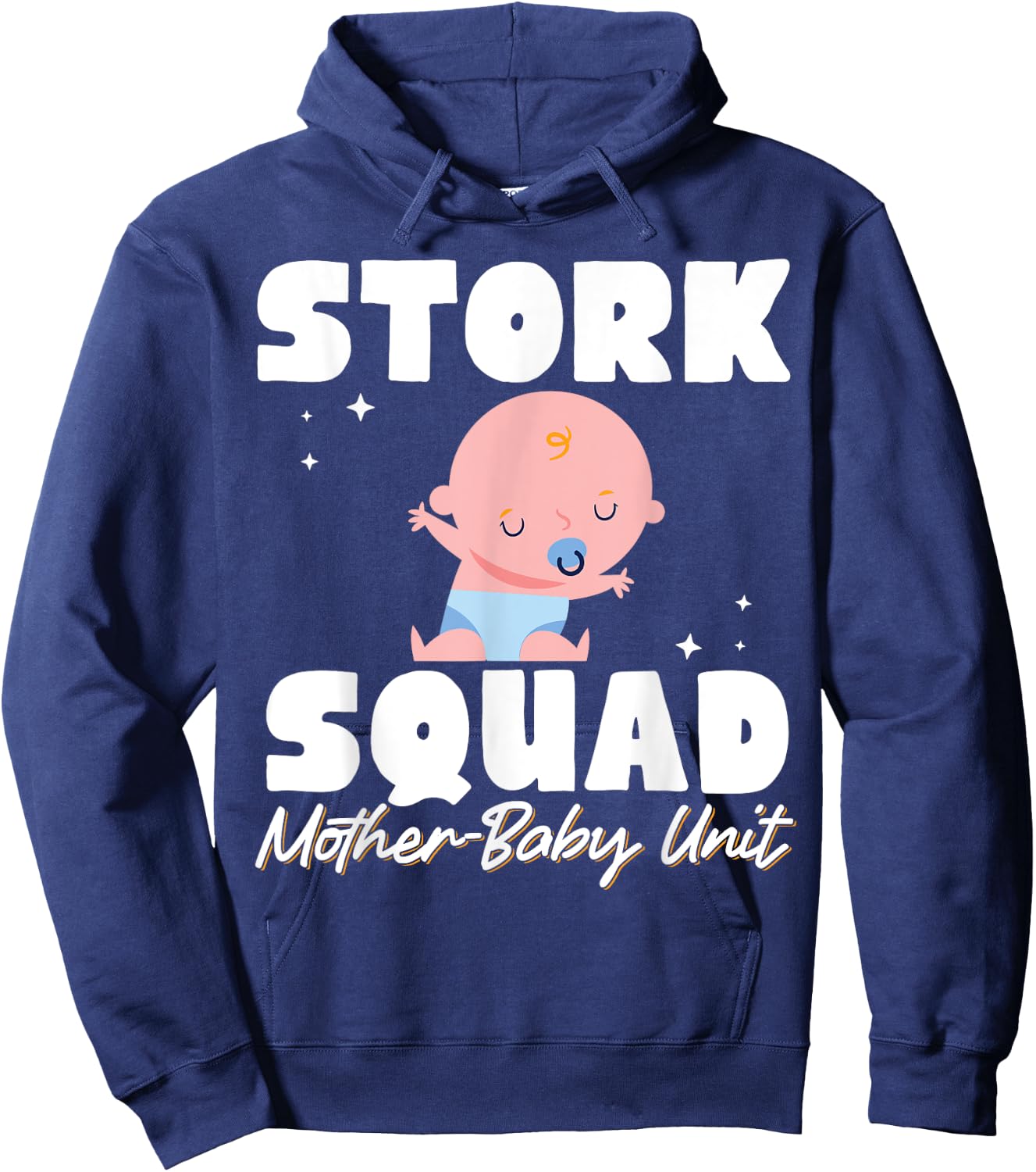 Stork Squad Mother Baby Unit Hoodie - Hoodie | Navy