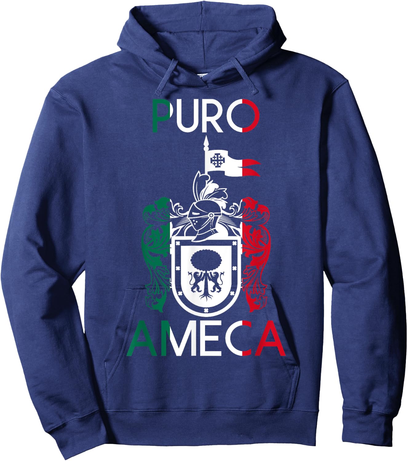 Ameca Jalisco Estado De Mexico Escudo Eagle Aguila Hoodie - Hoodie | Navy