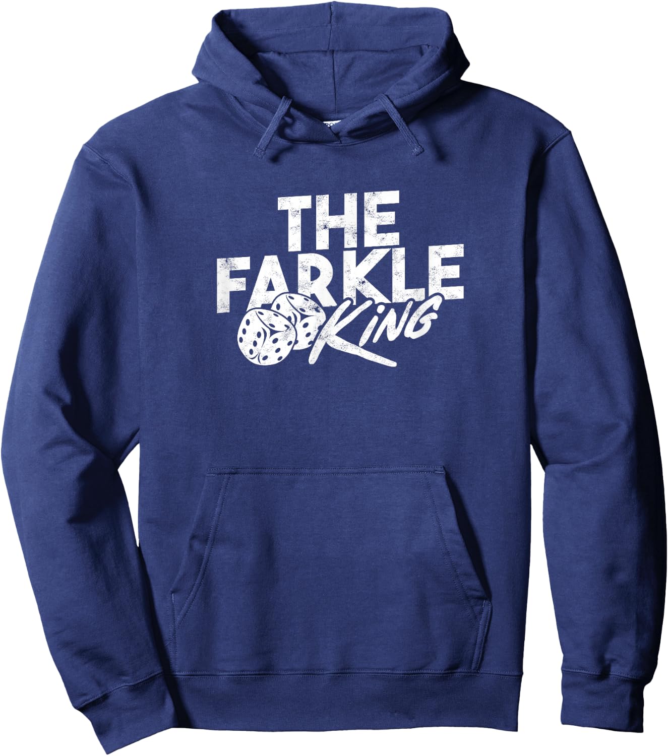 The Farkle King – Farkle dice game Hoodie - Hoodie | Navy