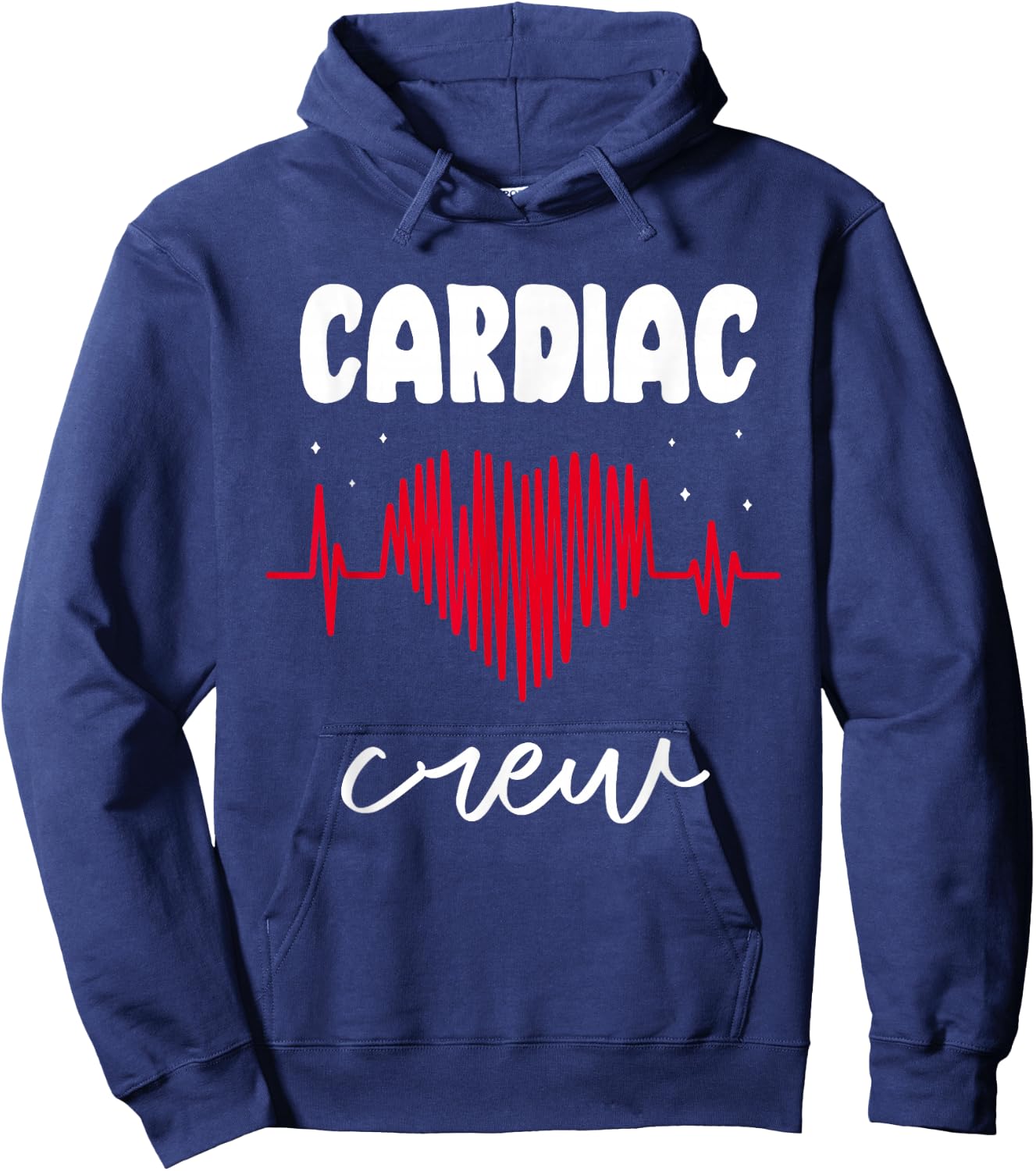 Heart Crew Cardiology Nursing Heart Nurse Hoodie - Hoodie | Navy