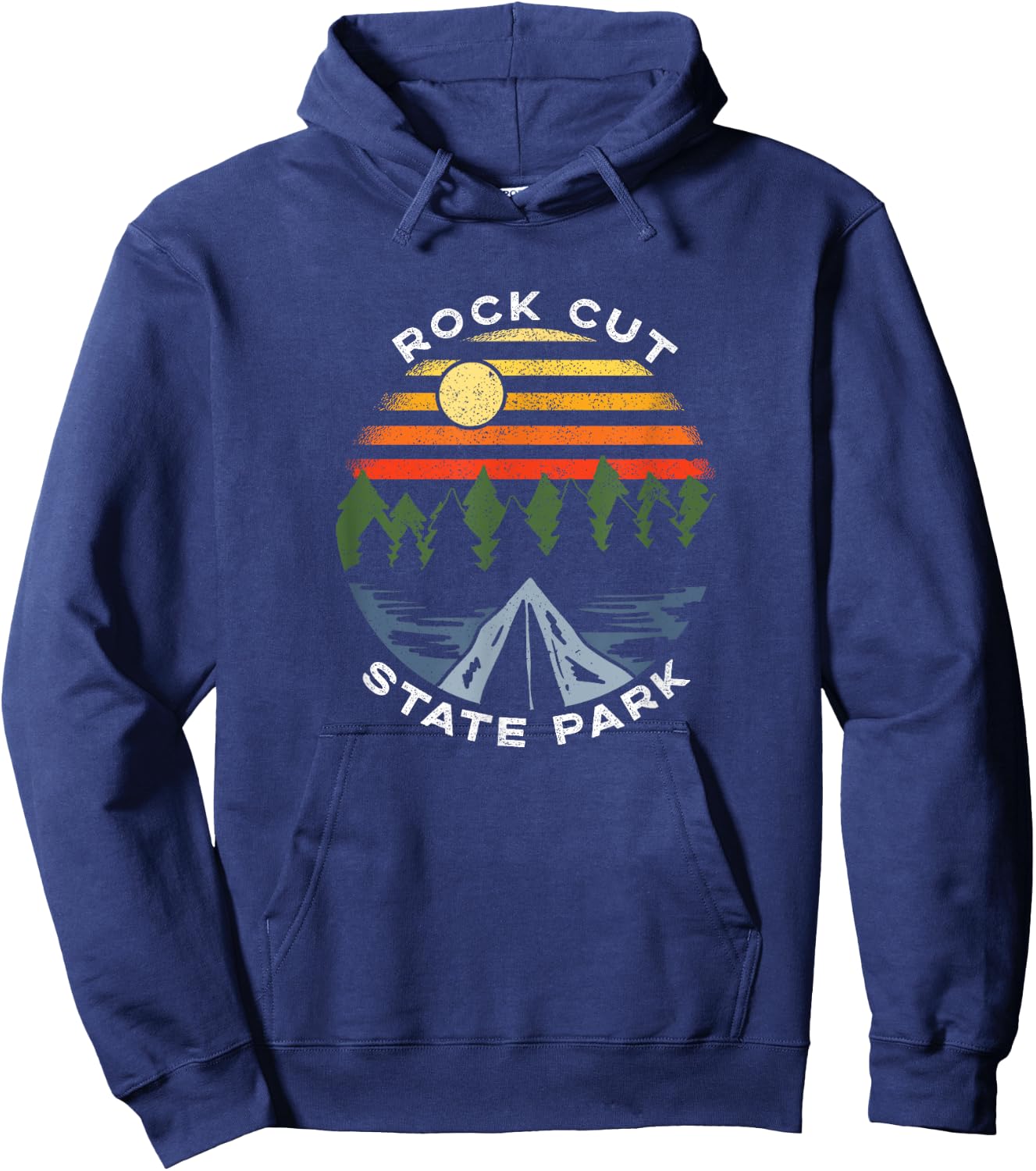Rock Cut State Park Illinois Forest Camping Vacation Hoodie - Hoodie | Navy