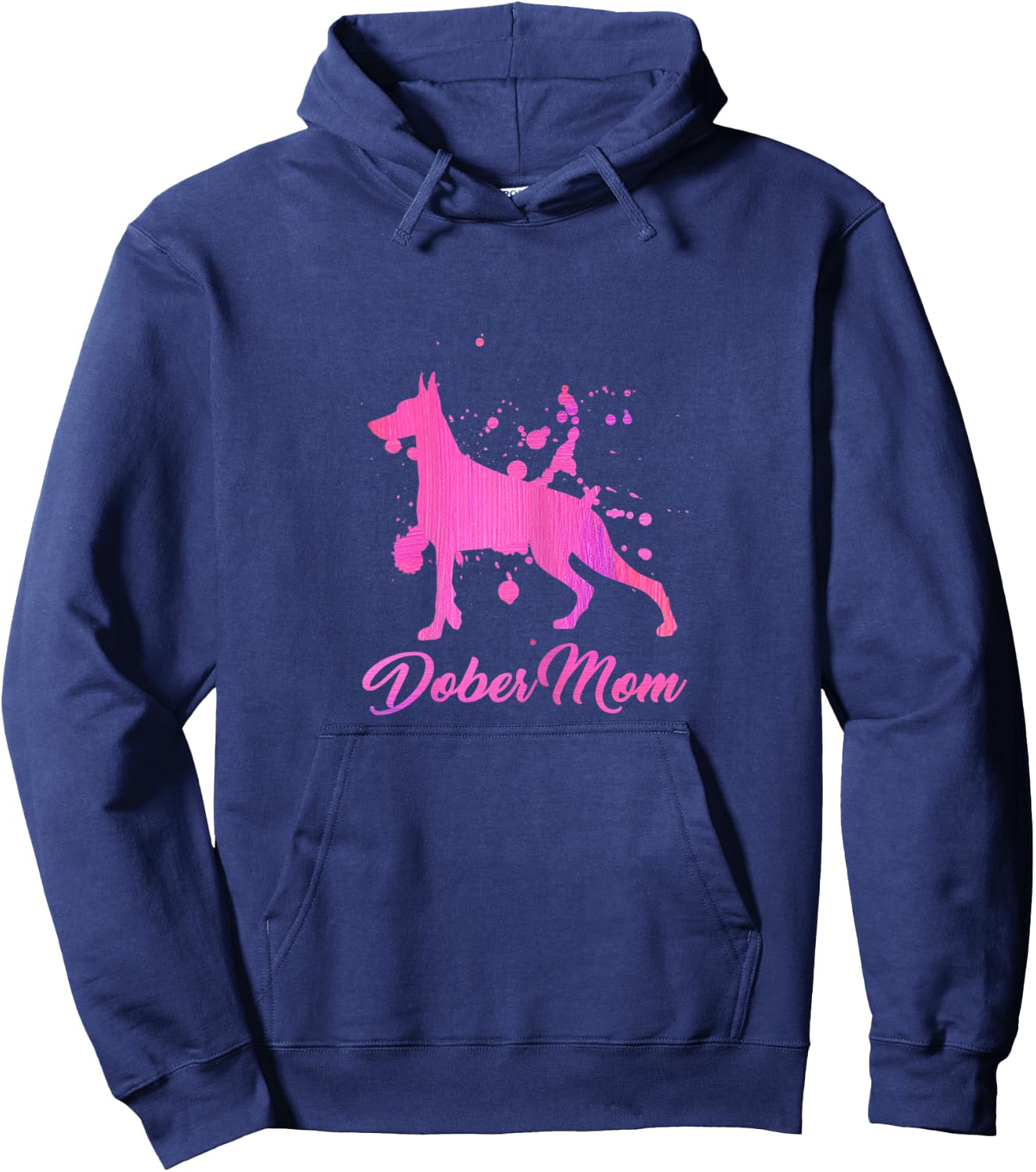 Dober Mom dogs mom Doberman women dog owner Hoodie - Hoodie | Navy
