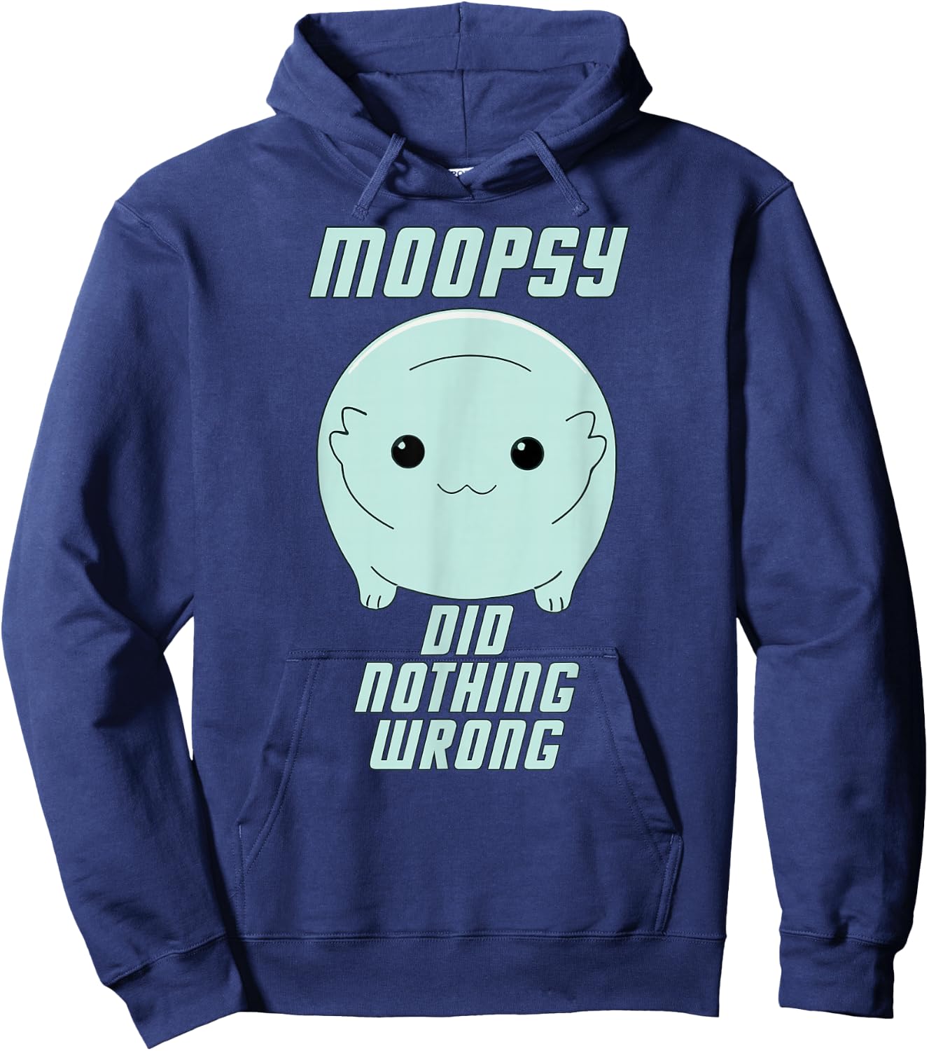 Moopsy Did Nothing Wrong (Light Text) Hoodie - Hoodie | Navy